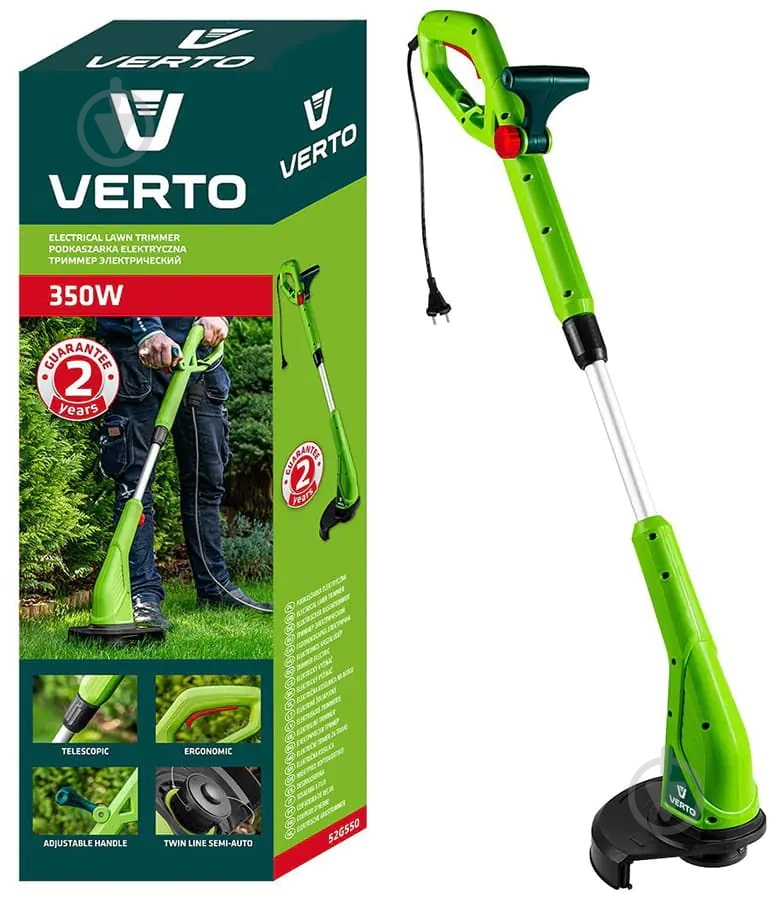Триммер электрический Verto 52G550 350 Вт - фото 3 Триммер электрический Verto 52G550 350 Вт - фото 3