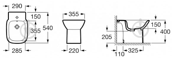 Біде підлогове ROCA DEBBA A355994000 - фото 4