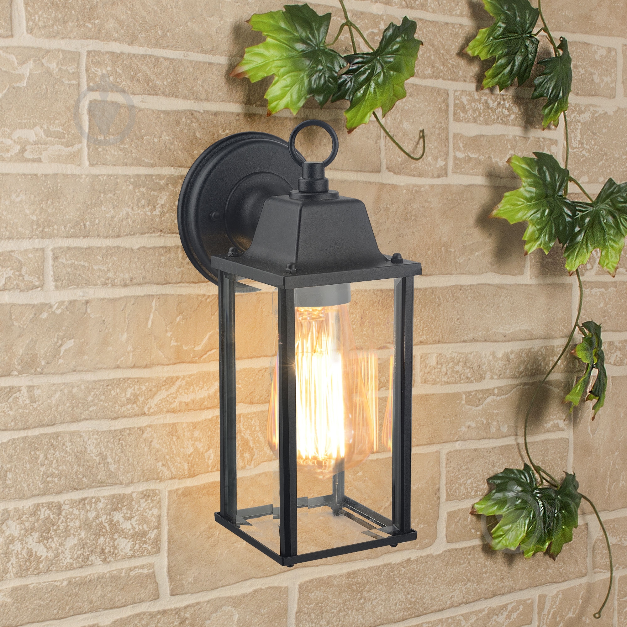 Светильник настенный Strotskis Brick GL1008D E27 60 Вт IP33 черный - фото 2