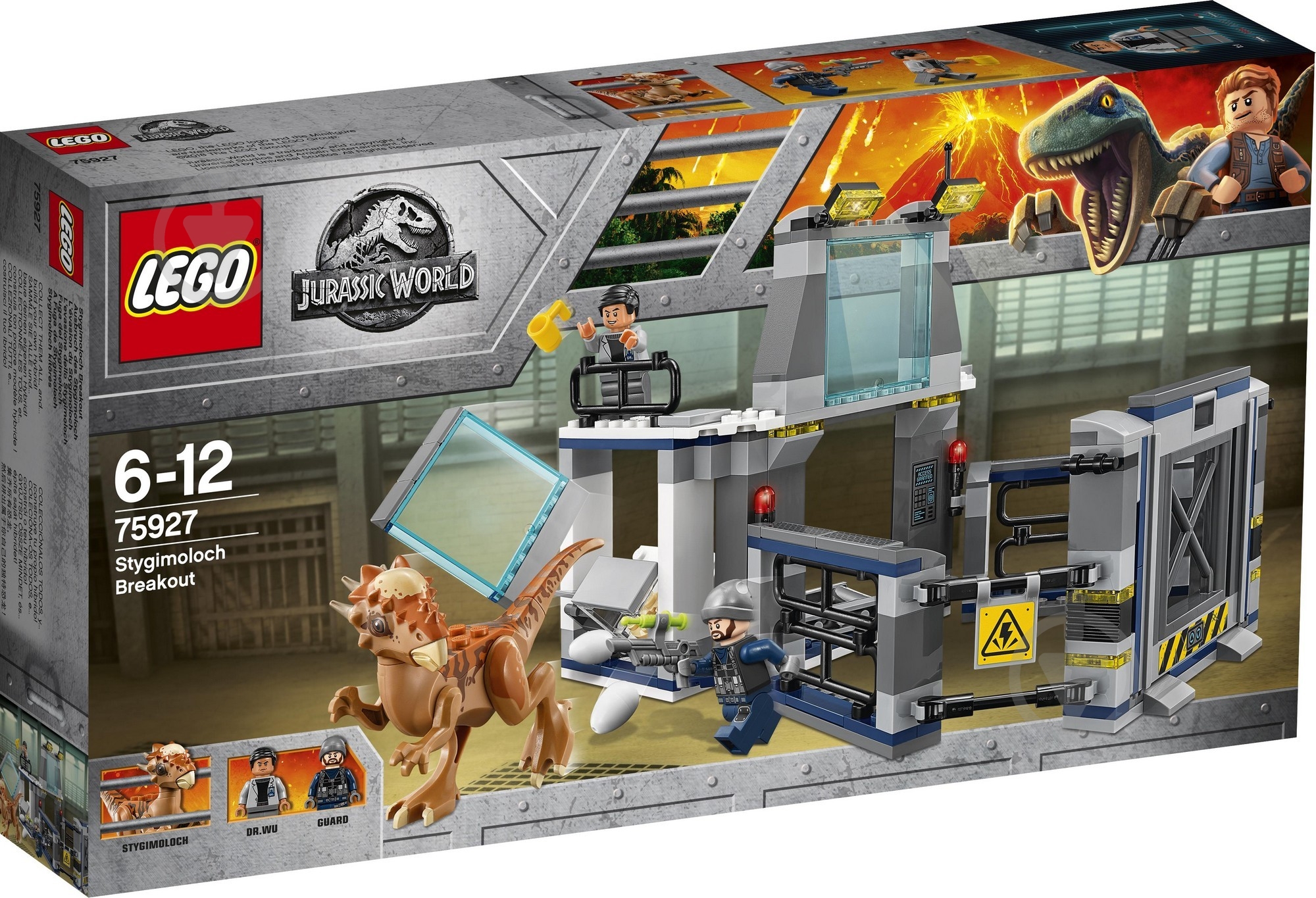 Конструктор LEGO Jurassic World Втеча стигомолоха з лабораторії 75927 - фото 1 Конструктор LEGO Jurassic World Втеча стигомолоха з лабораторії 75927 - фото 1