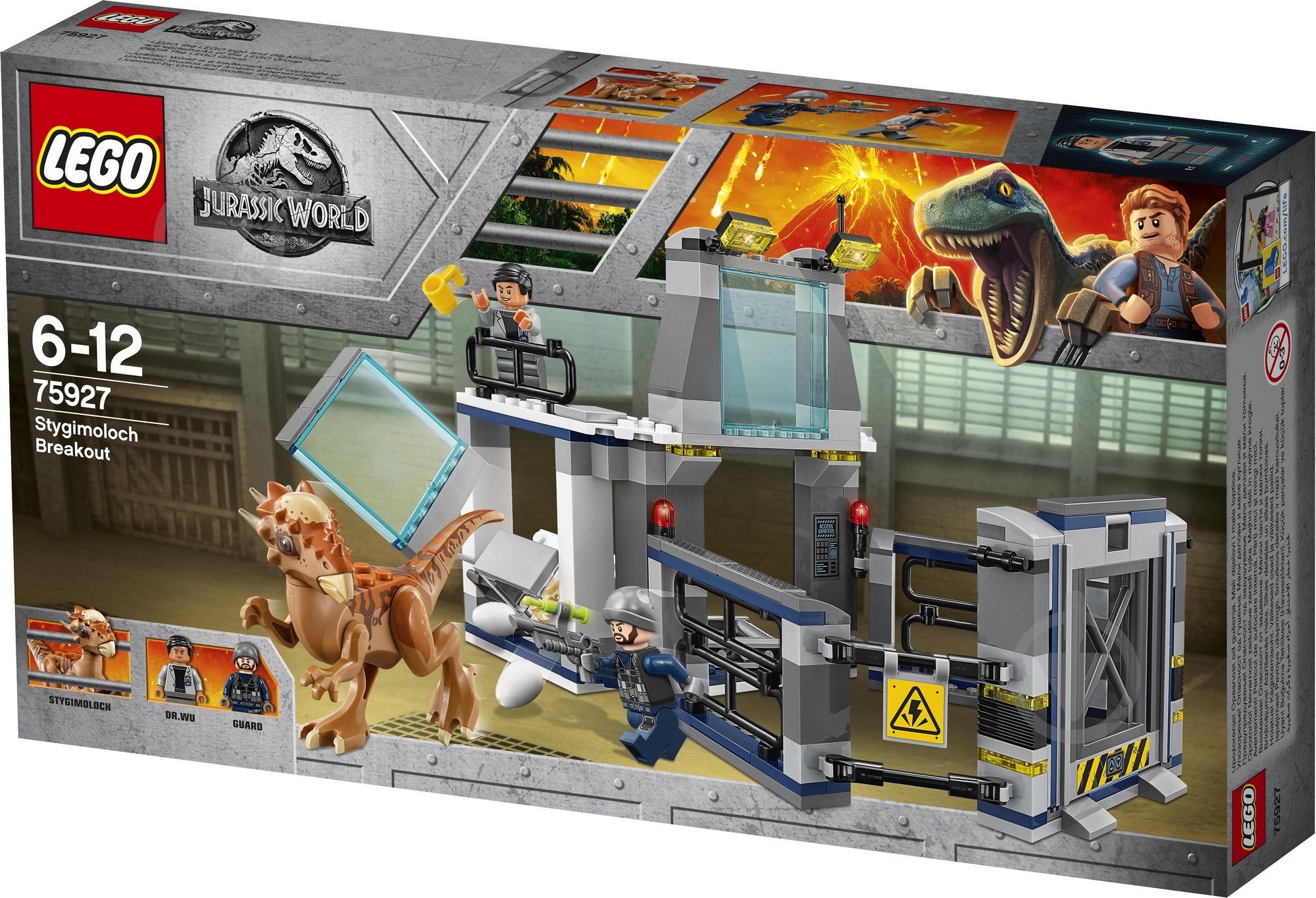 Конструктор LEGO Jurassic World Втеча стигомолоха з лабораторії 75927 - фото 3 Конструктор LEGO Jurassic World Втеча стигомолоха з лабораторії 75927 - фото 3