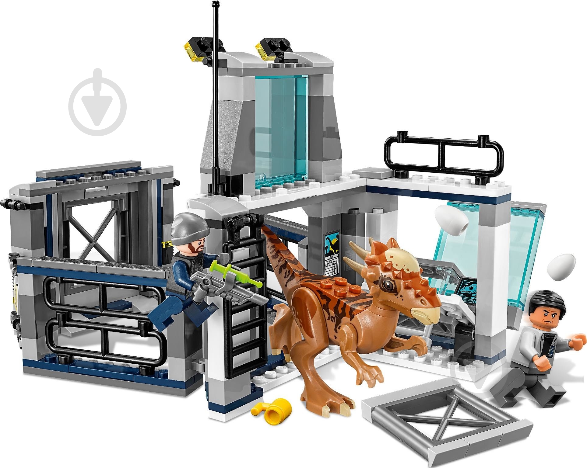 Конструктор LEGO Jurassic World Втеча стигомолоха з лабораторії 75927 - фото 8 Конструктор LEGO Jurassic World Втеча стигомолоха з лабораторії 75927 - фото 8