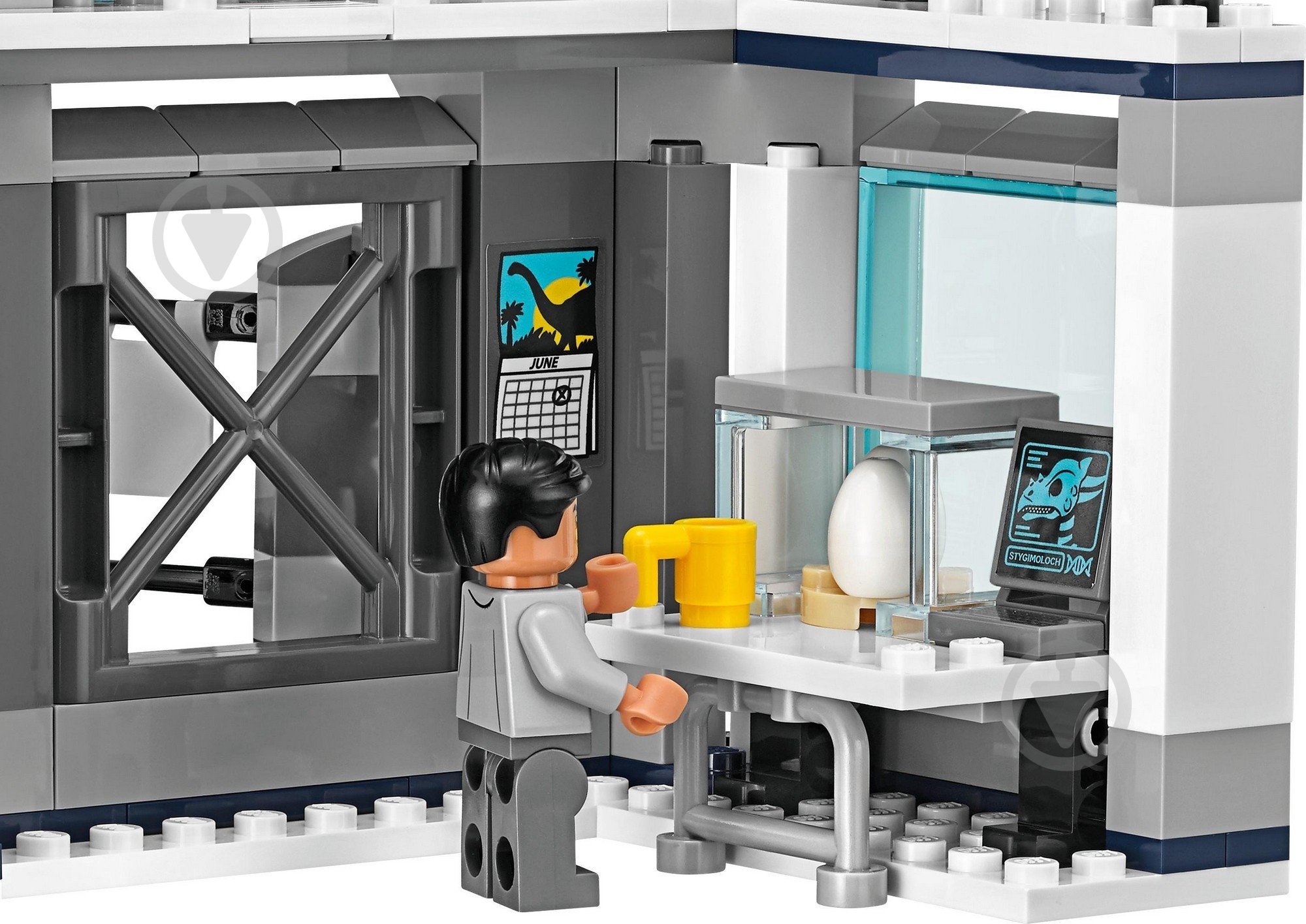 Конструктор LEGO Jurassic World Втеча стигомолоха з лабораторії 75927 - фото 9 Конструктор LEGO Jurassic World Втеча стигомолоха з лабораторії 75927 - фото 9