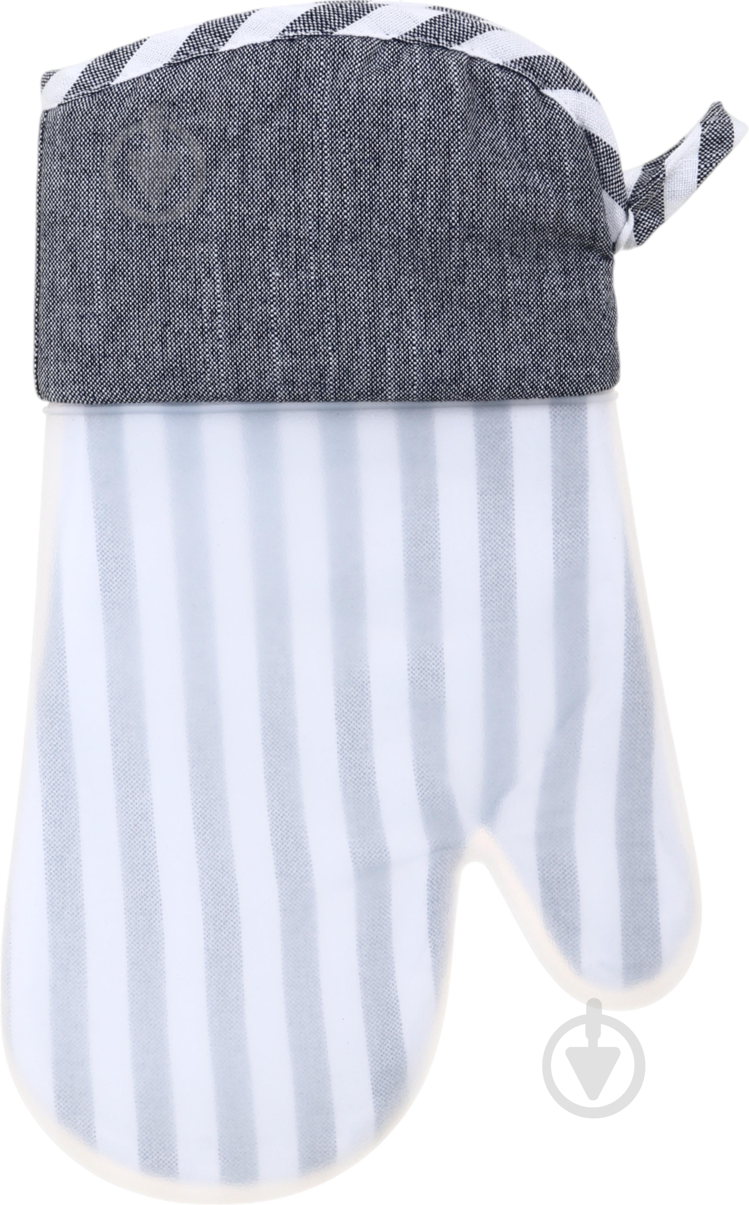 Варежка-прихватка силиконовая Betty 18x30 см серый La Nuit - фото 2 Варежка-прихватка силиконовая Betty 18x30 см серый La Nuit - фото 2