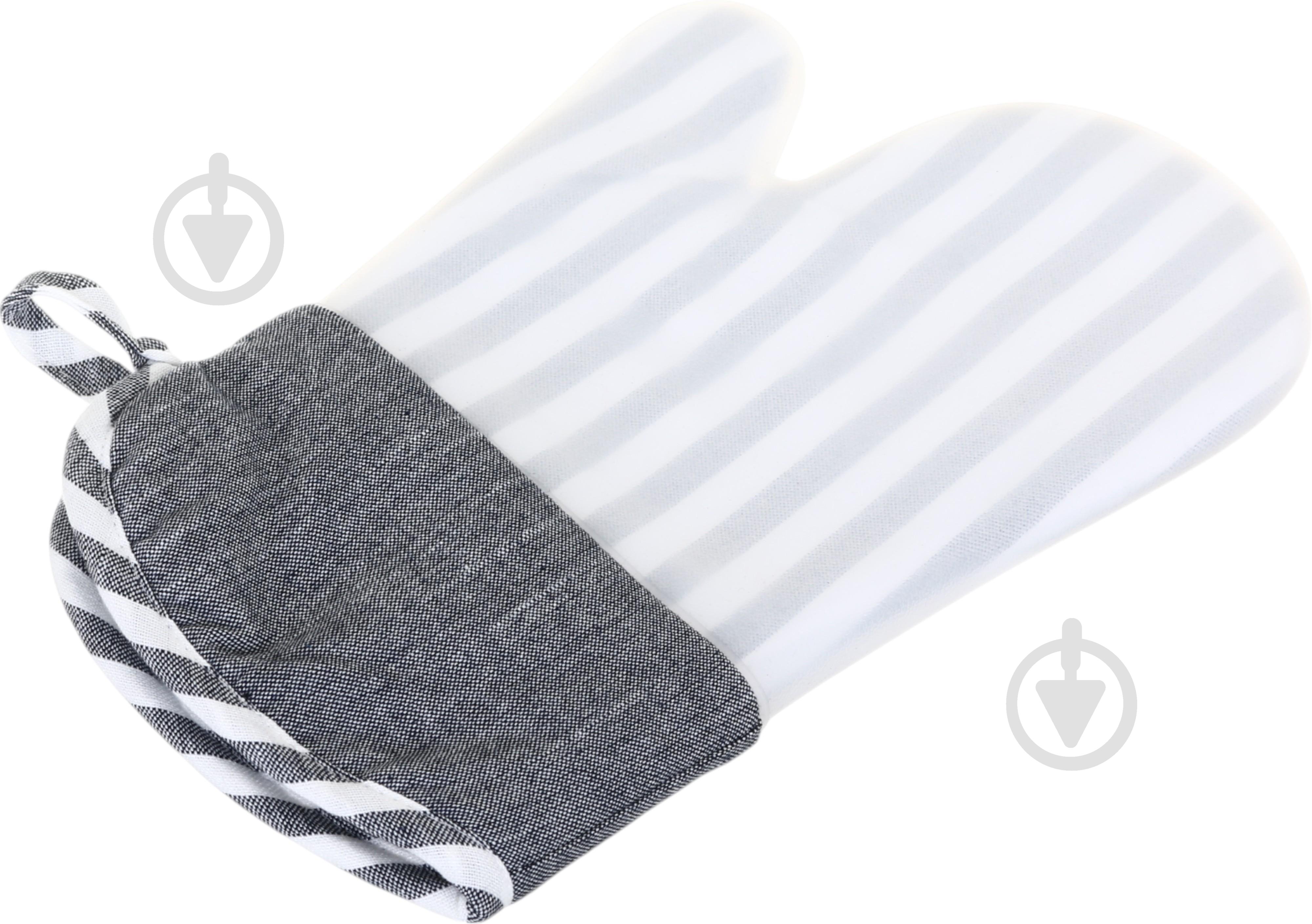 Варежка-прихватка силиконовая Betty 18x30 см серый La Nuit - фото 4 Варежка-прихватка силиконовая Betty 18x30 см серый La Nuit - фото 4