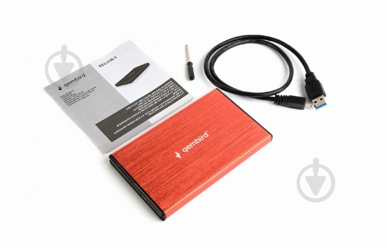 Внешний карман Gembird 2.5", USB 3.0 EE2-U3S-3-R - фото 2