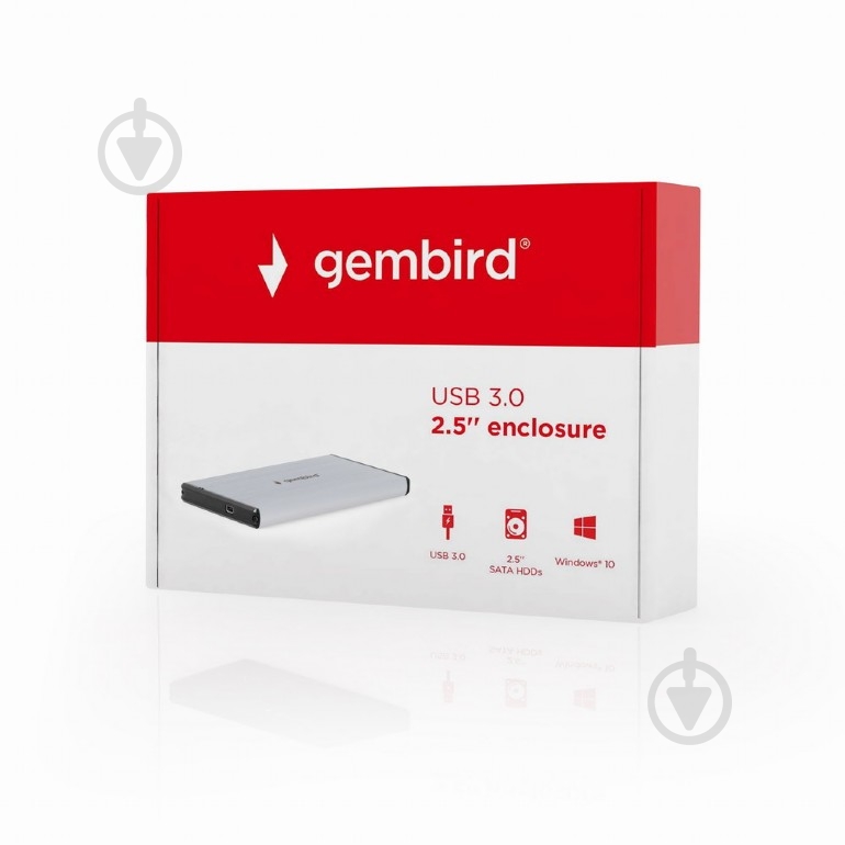 Зовнішній карман Gembird 2.5", USB 3.0 EE2-U3S-3-S - фото 6 Зовнішній карман Gembird 2.5", USB 3.0 EE2-U3S-3-S - фото 6