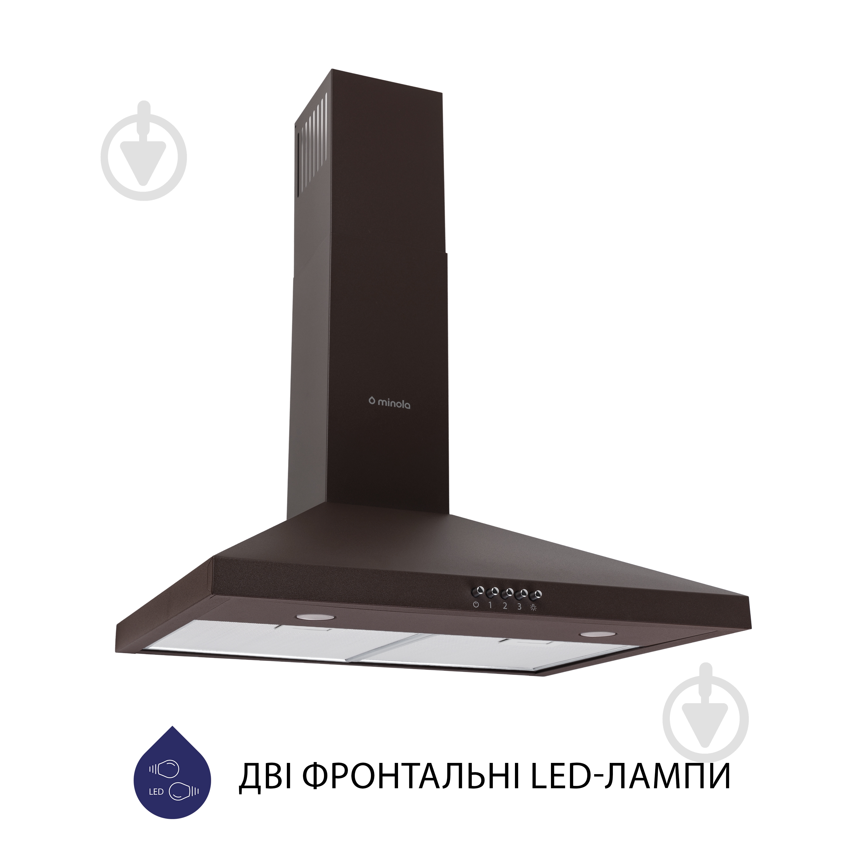 Вытяжка Minola HK 6212 BR 700 LED - фото 2 Вытяжка Minola HK 6212 BR 700 LED - фото 2
