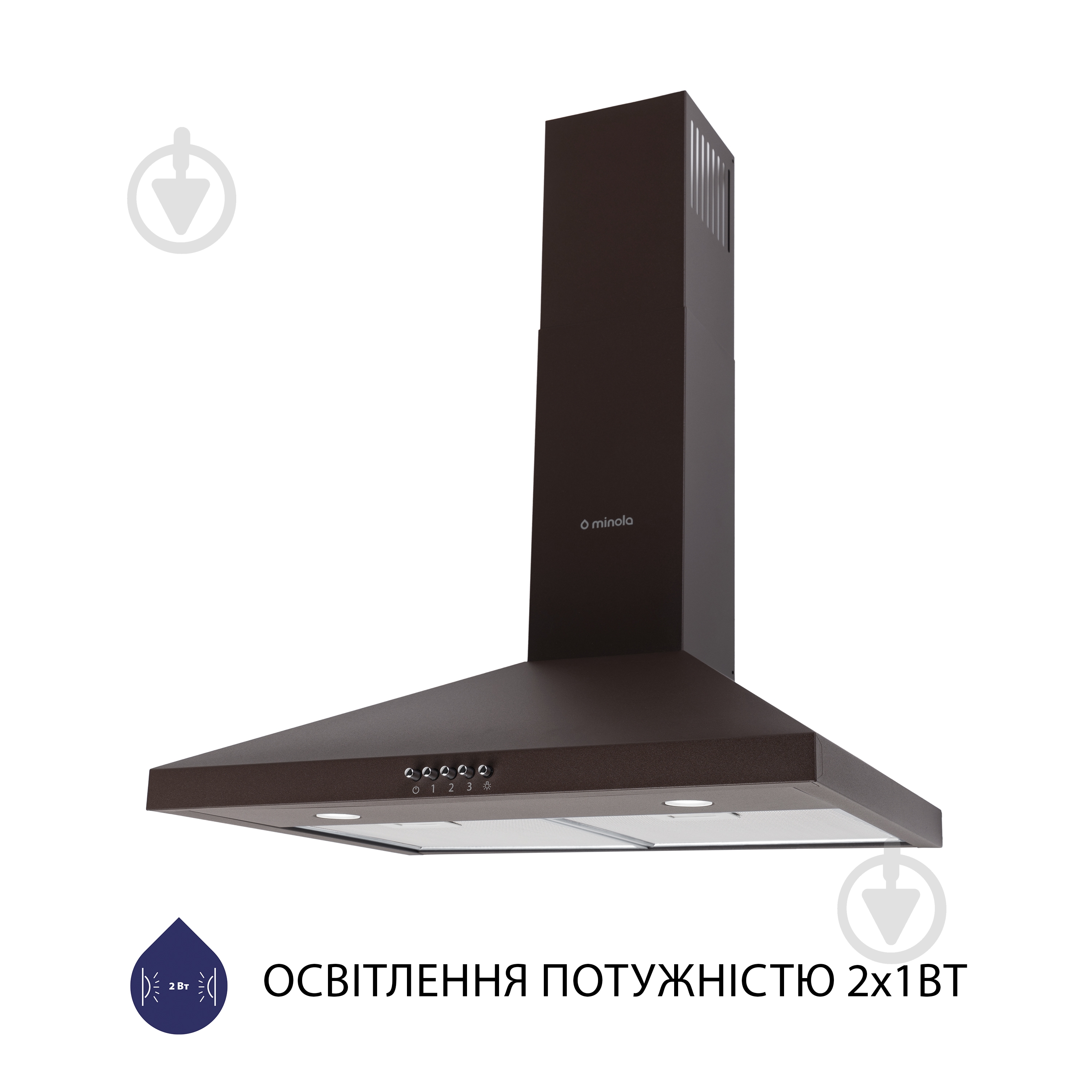 Вытяжка Minola HK 6212 BR 700 LED - фото 3 Вытяжка Minola HK 6212 BR 700 LED - фото 3
