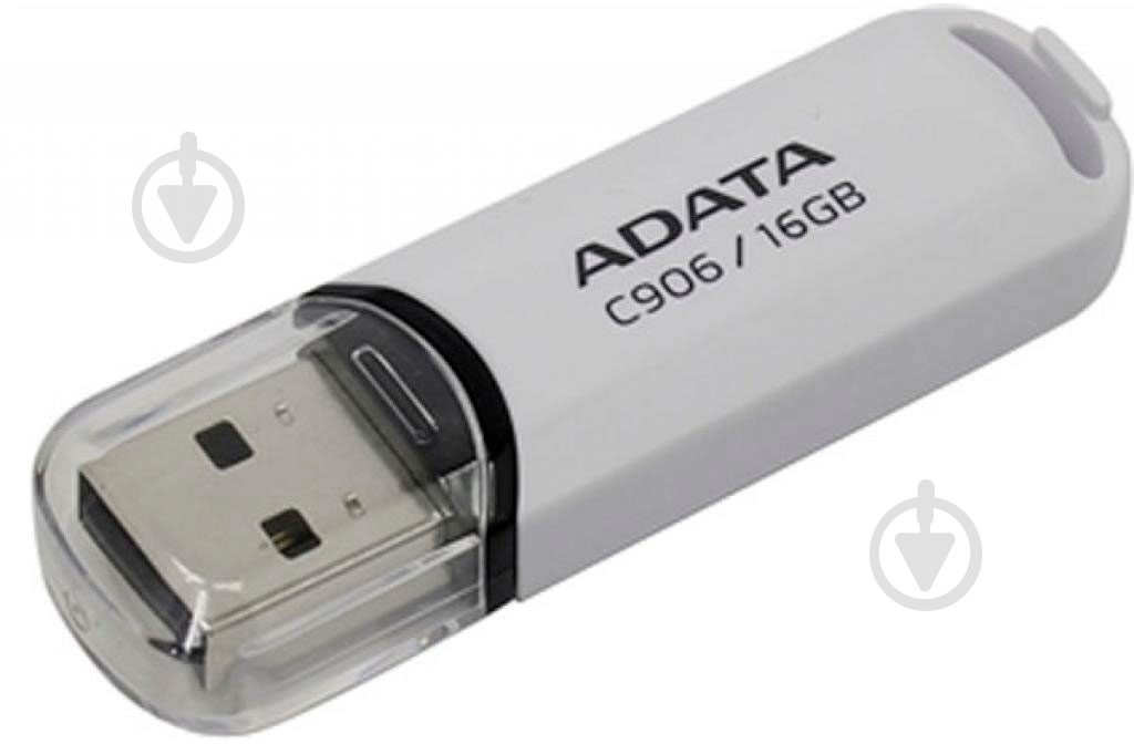 Флеш-пам'ять USB ADATA 16 ГБ USB 2.0 white (AC906-16G-RWH) - фото 2