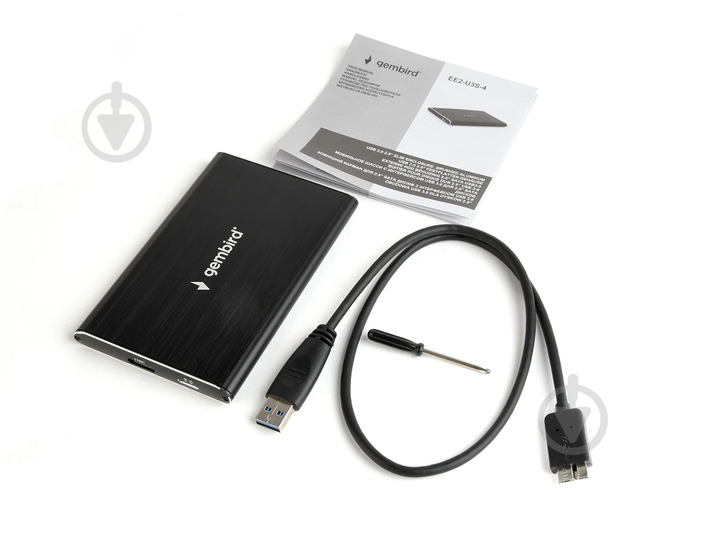 Зовнішній карман Gembird 2.5", USB3.0 EE2-U3S-4 - фото 3 Зовнішній карман Gembird 2.5", USB3.0 EE2-U3S-4 - фото 3