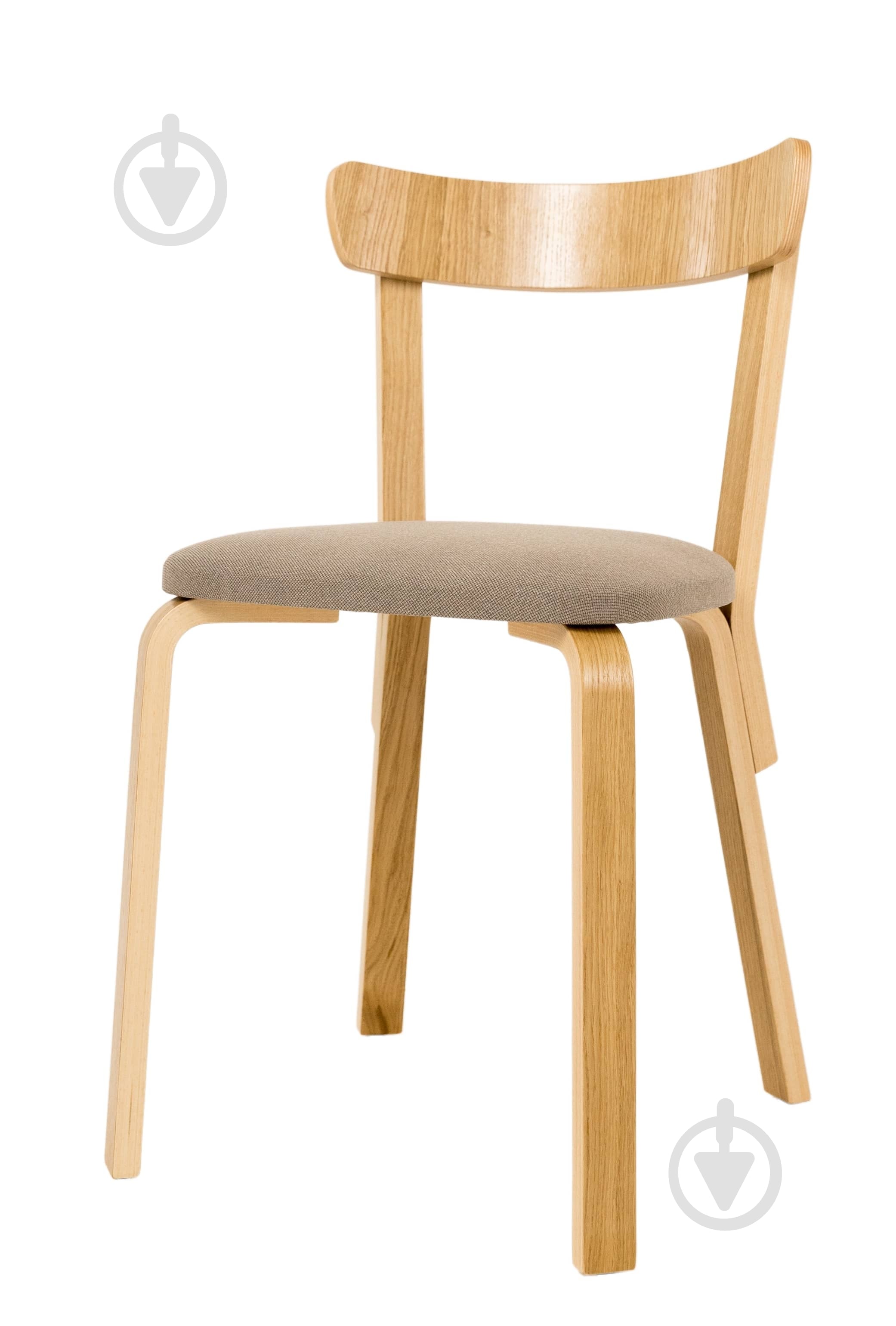 Стул Scandi Soft 800х480х440 мм бежевый / дуб - фото 1 Стул Scandi Soft 800х480х440 мм бежевый / дуб - фото 1