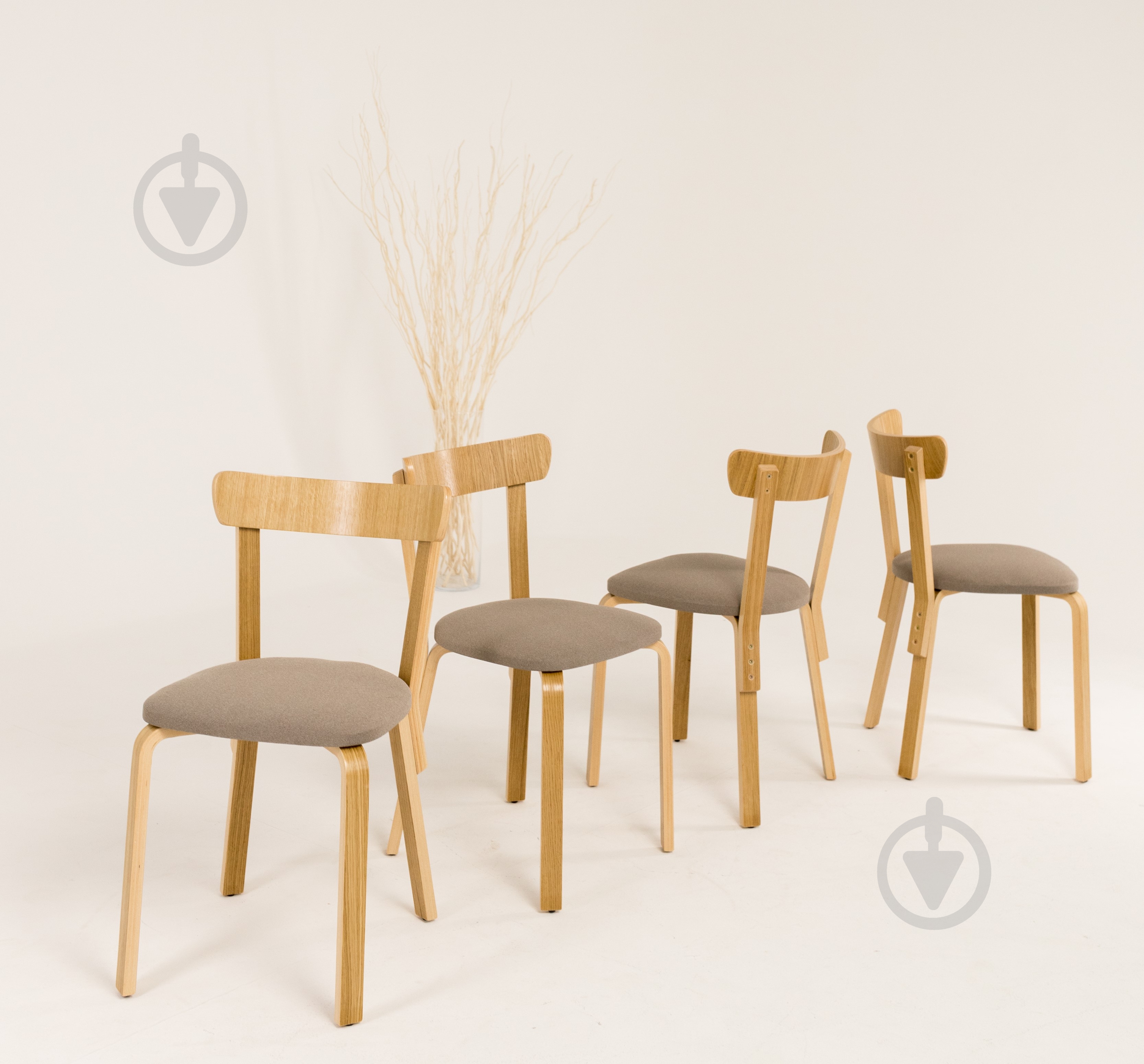Стул Scandi Soft 800х480х440 мм бежевый / дуб - фото 5 Стул Scandi Soft 800х480х440 мм бежевый / дуб - фото 5