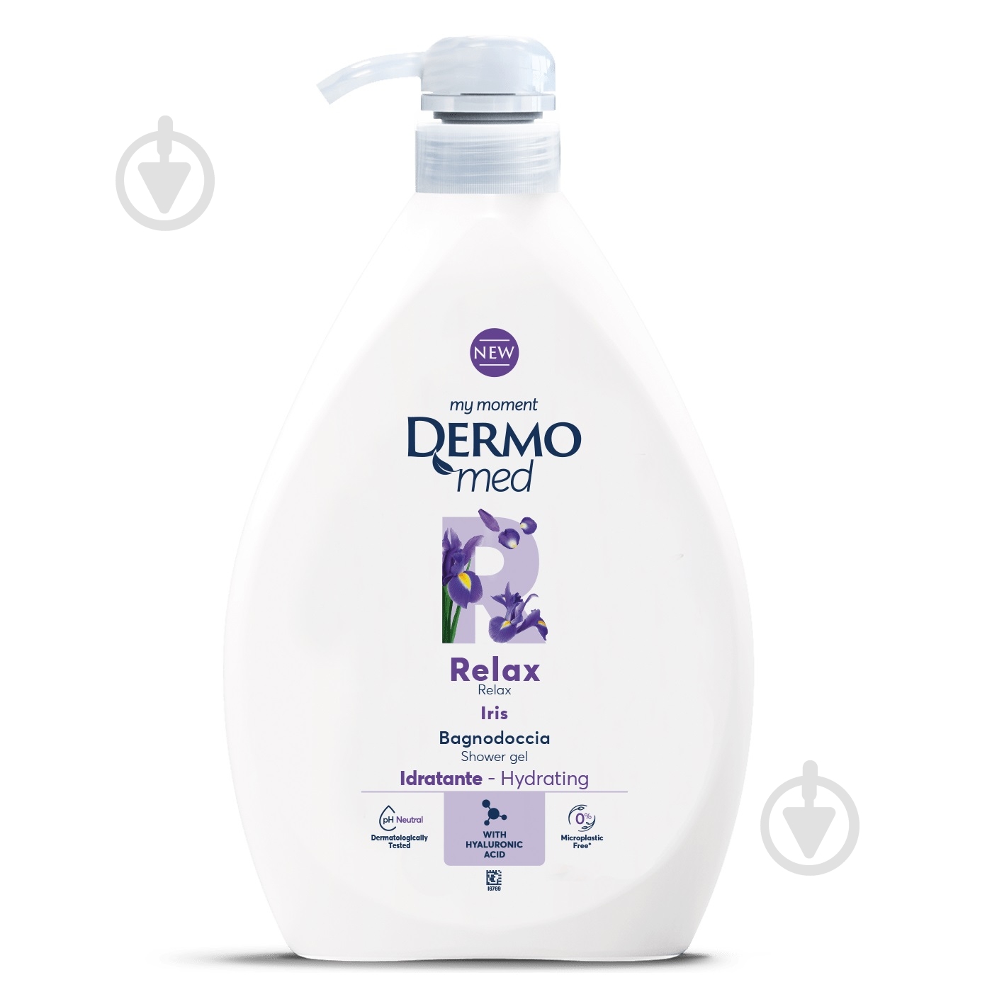 Гель для душа DermoMed Тальк и ирис 1000 мл - фото 1