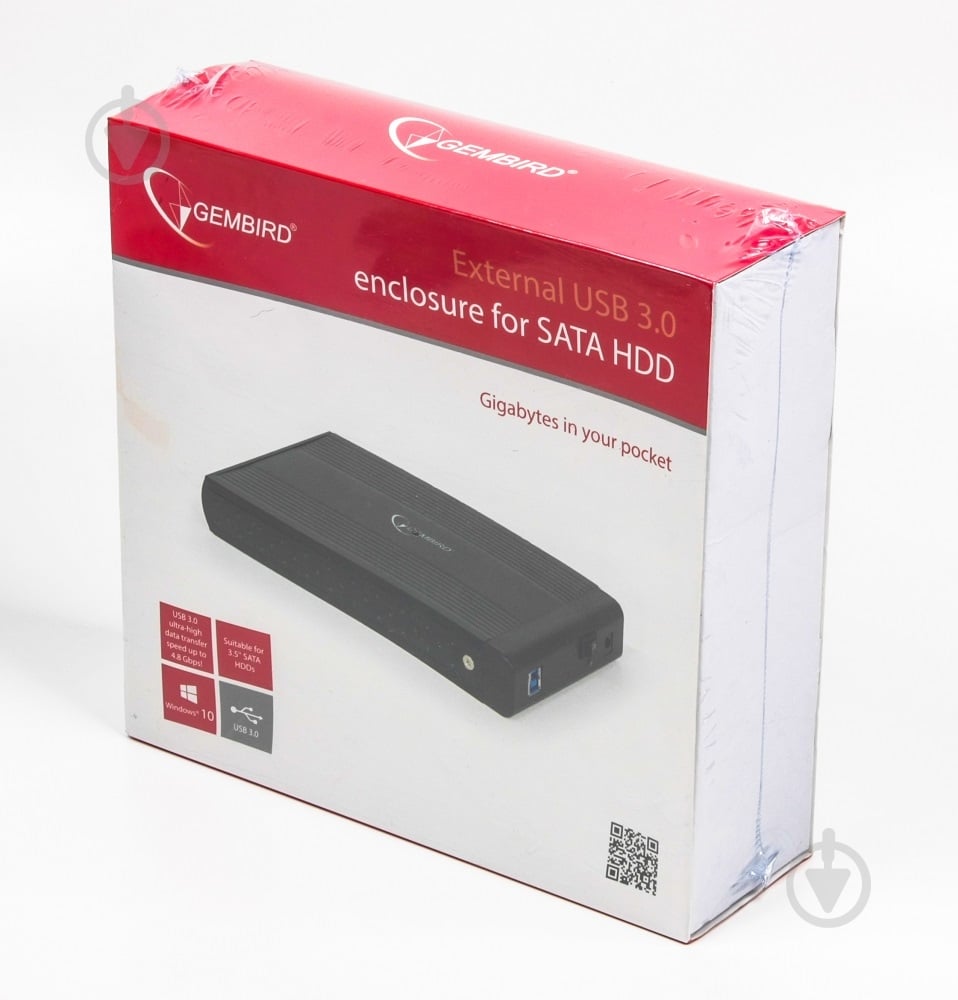 Зовнішній карман Gembird 3.5", USB 3.0 EE3-U3S-3 - фото 4 Зовнішній карман Gembird 3.5", USB 3.0 EE3-U3S-3 - фото 4
