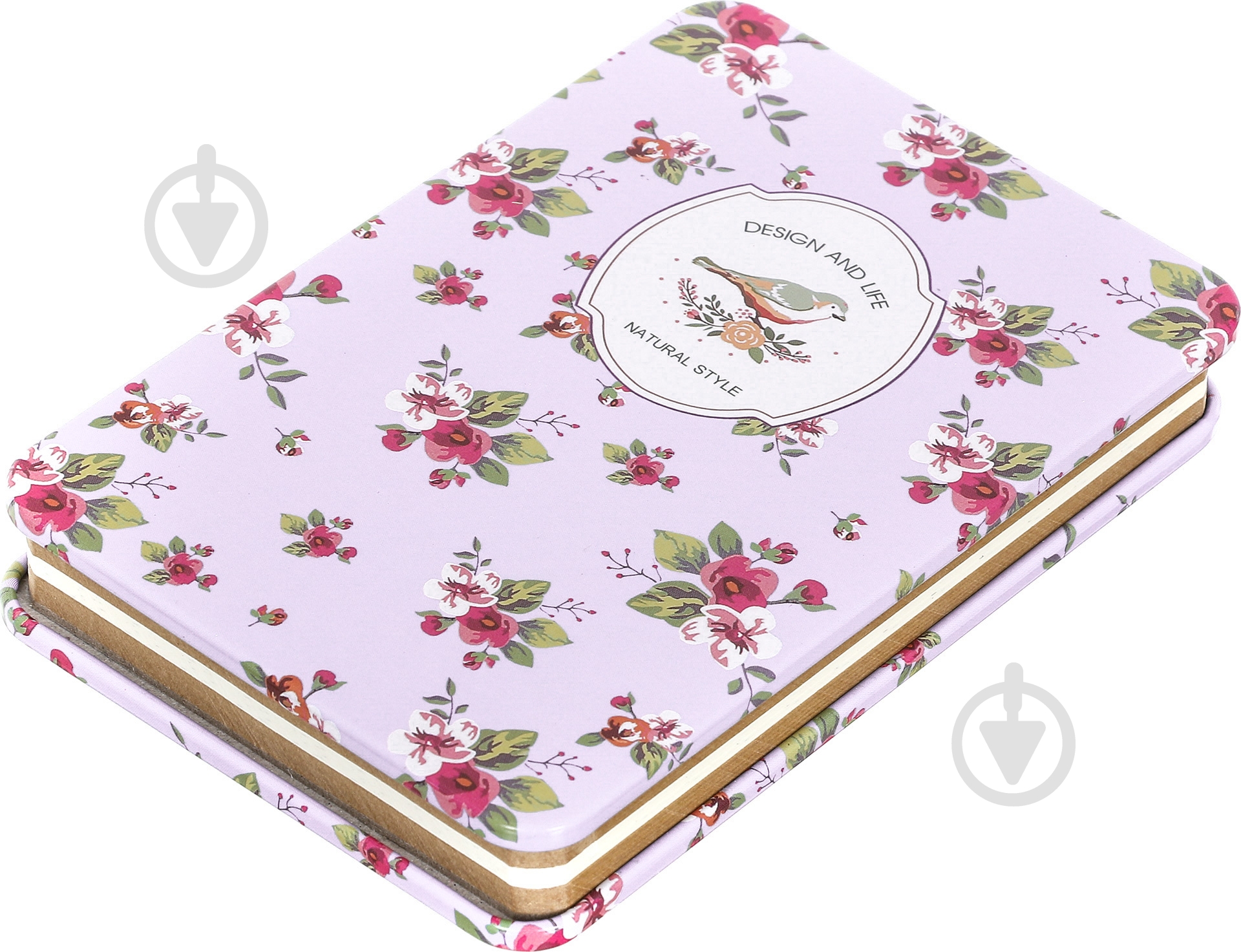 Блокнот Цветы розовый - фото 3