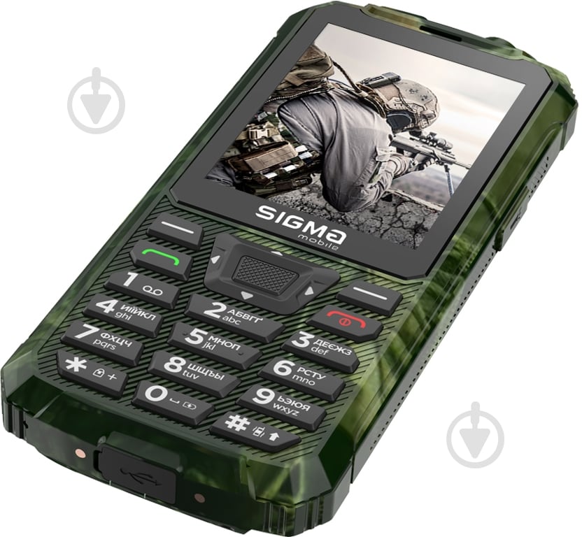 Мобильный телефон Sigma mobile X-treme khaki PR68 TYPE-C - фото 5