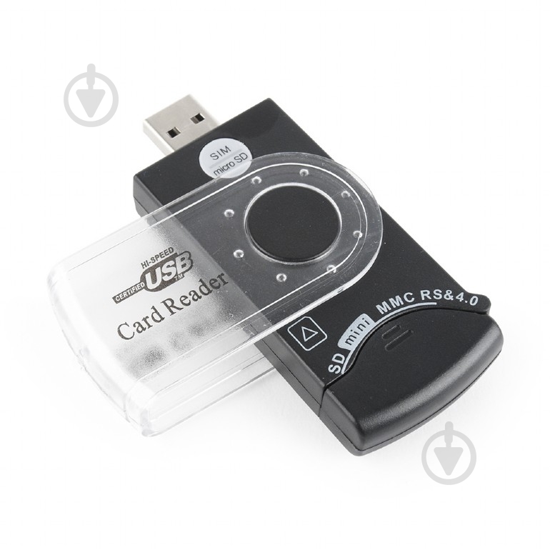 Кардридер Gembird поддержка форматов MS, MS-PRO, HS-MS, SD, HS-SD - фото 1 Кардридер Gembird поддержка форматов MS, MS-PRO, HS-MS, SD, HS-SD - фото 1