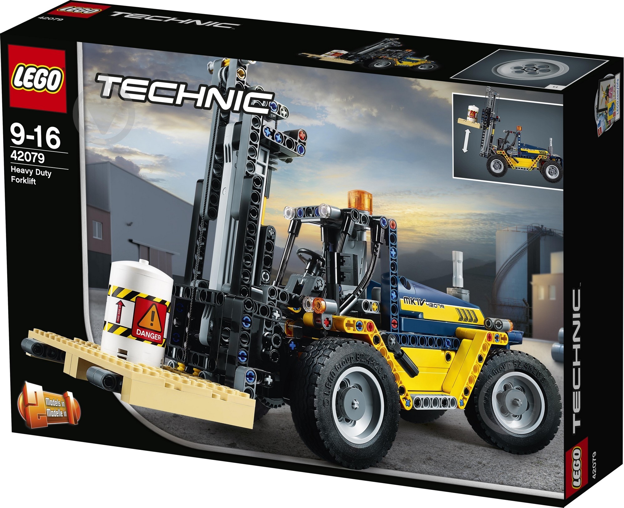 Конструктор LEGO Technic Тяжелый вилочный погрузчик 42079 - фото 3 Конструктор LEGO Technic Тяжелый вилочный погрузчик 42079 - фото 3