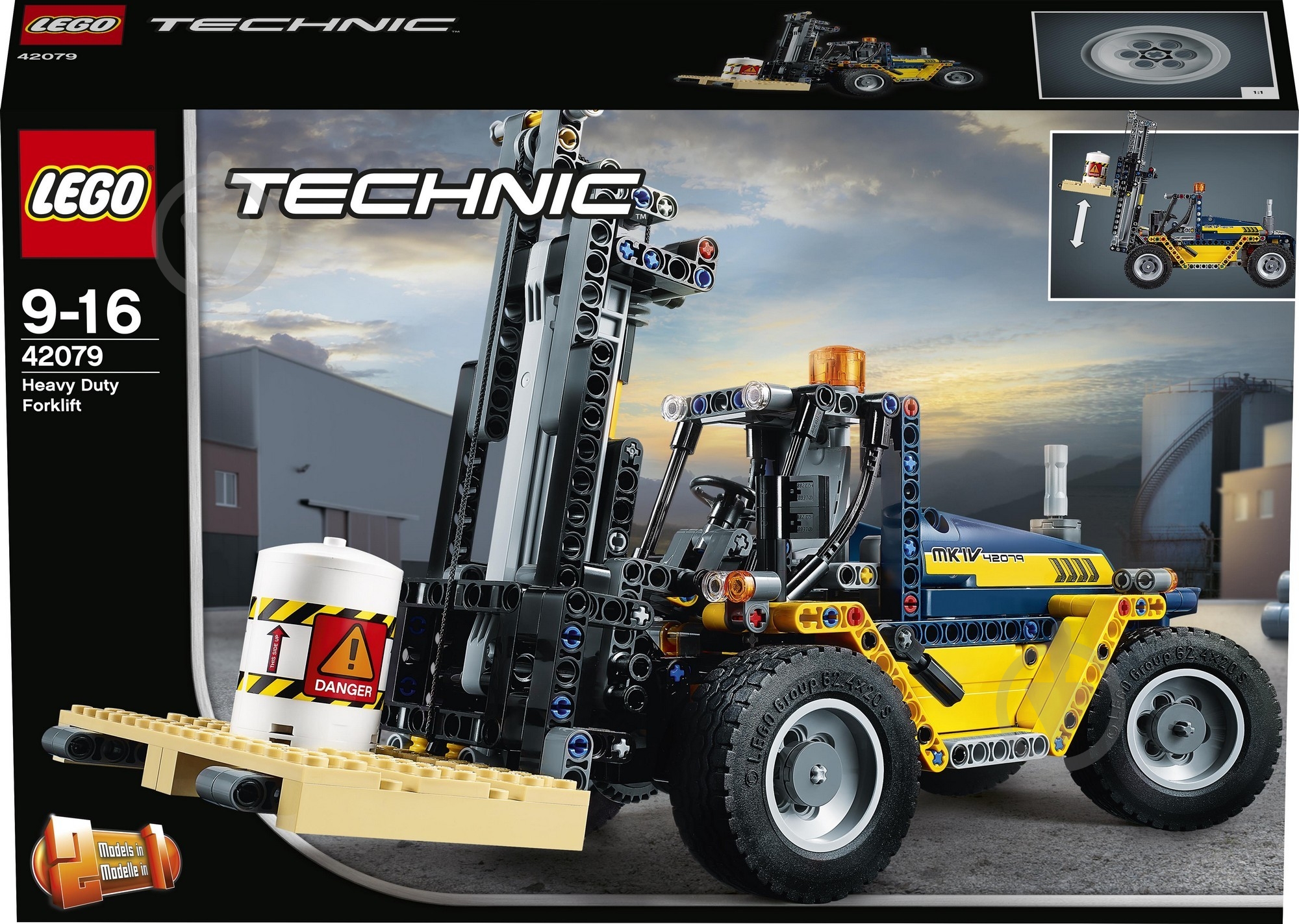 Конструктор LEGO Technic Тяжелый вилочный погрузчик 42079 - фото 2 Конструктор LEGO Technic Тяжелый вилочный погрузчик 42079 - фото 2
