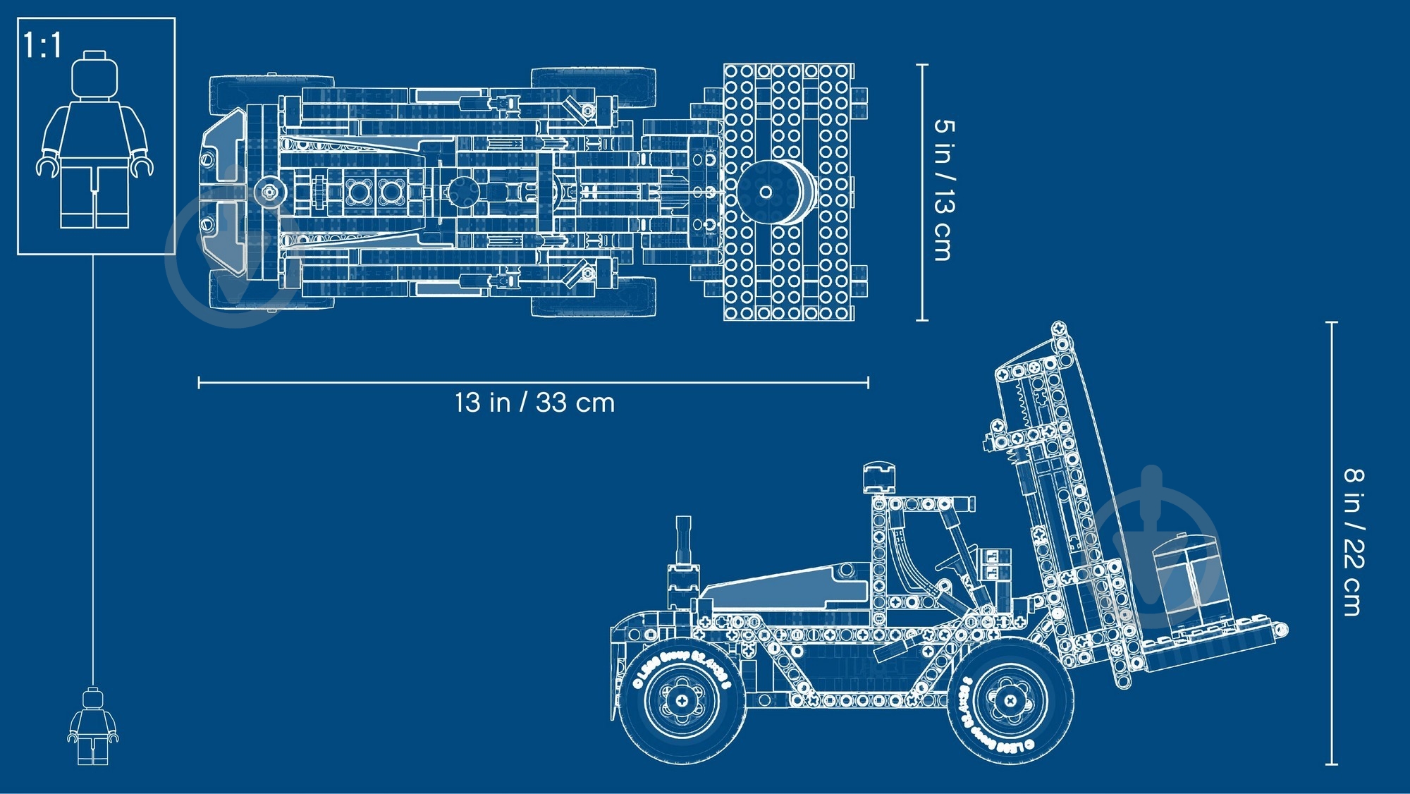 Конструктор LEGO Technic Тяжелый вилочный погрузчик 42079 - фото 16 Конструктор LEGO Technic Тяжелый вилочный погрузчик 42079 - фото 16