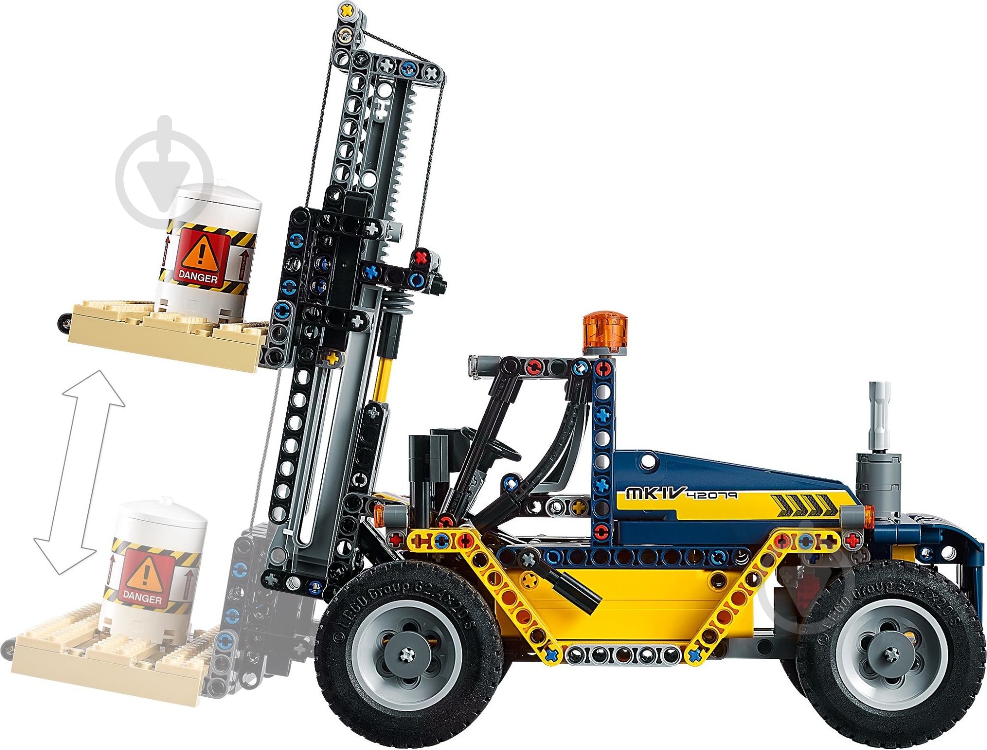 Конструктор LEGO Technic Тяжелый вилочный погрузчик 42079 - фото 8 Конструктор LEGO Technic Тяжелый вилочный погрузчик 42079 - фото 8