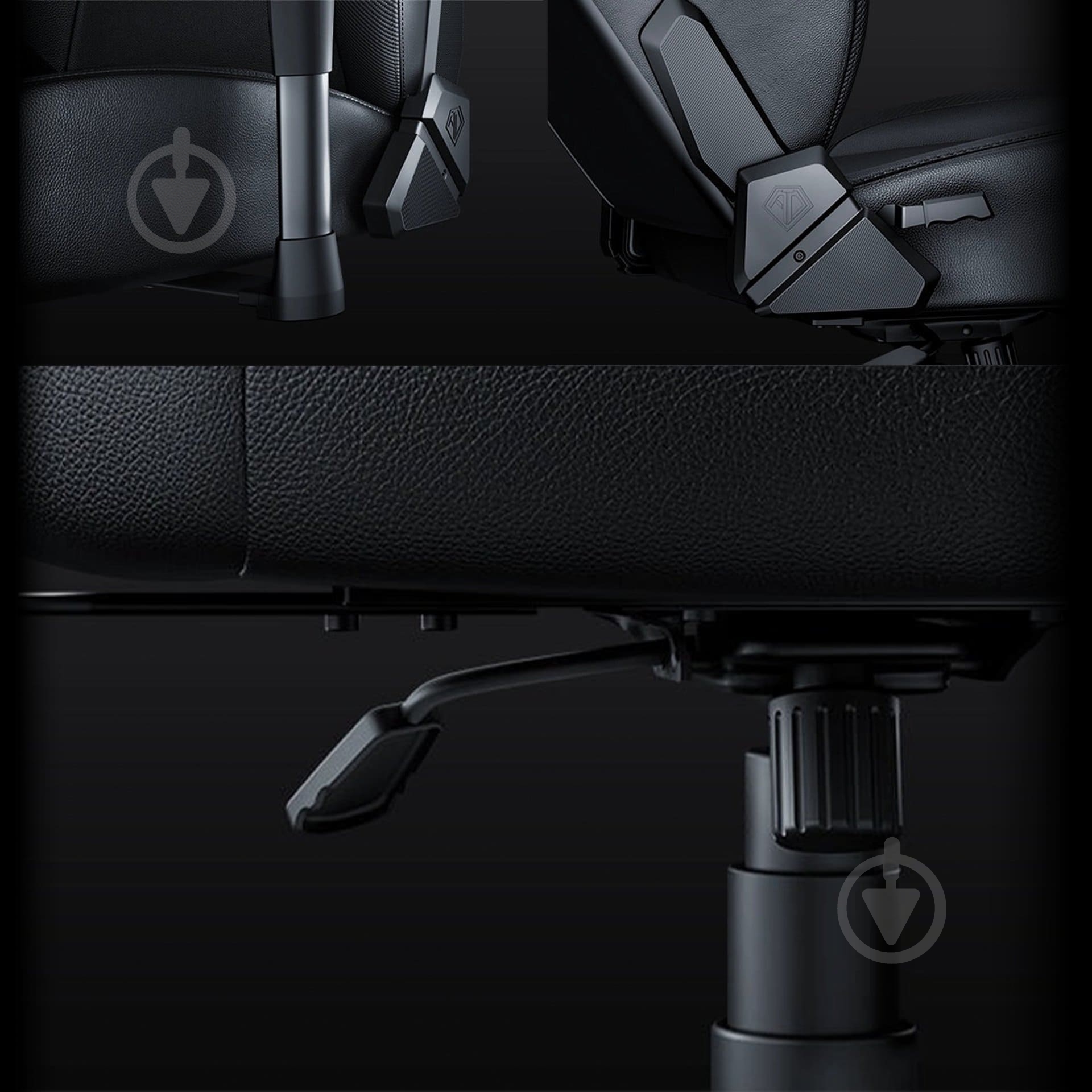 Кресло игровое Anda Seat Phantom 3 Size L Black Fabric (AD18Y-06-B-F) черный - фото 19