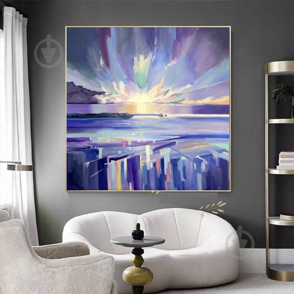 Картина "Purple dream" ручная робота 100x100 см AB Gallery Kyiv - фото 9 Картина "Purple dream" ручная робота 100x100 см AB Gallery Kyiv - фото 9