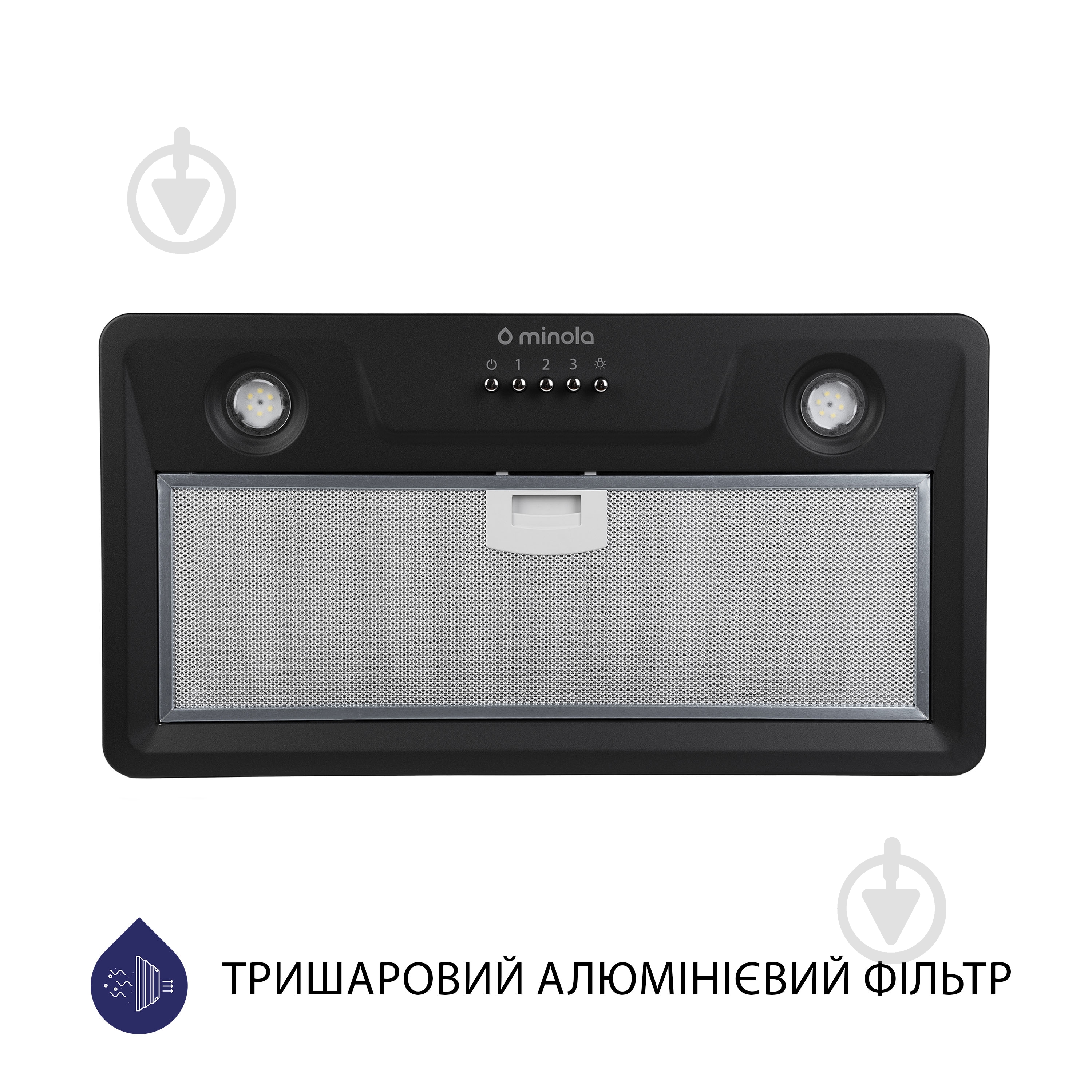 Витяжка Minola HBI 5202 BL 700 LED повновбудовувана - фото 2