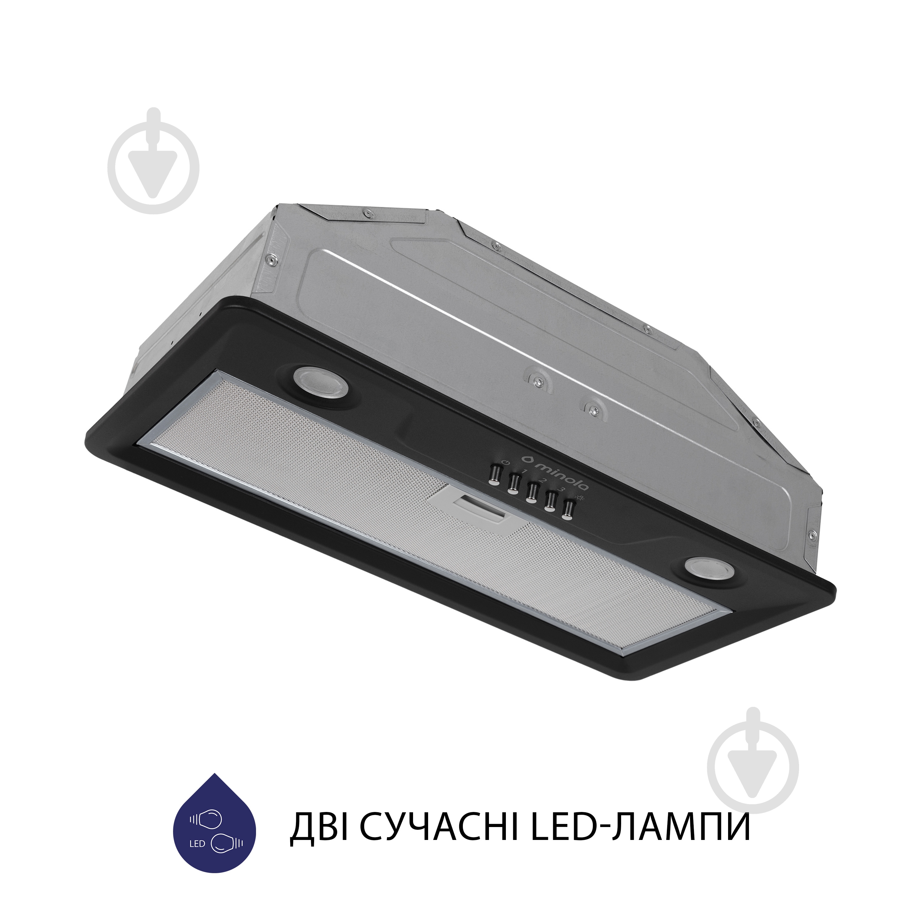 Витяжка Minola HBI 5202 BL 700 LED повновбудовувана - фото 4