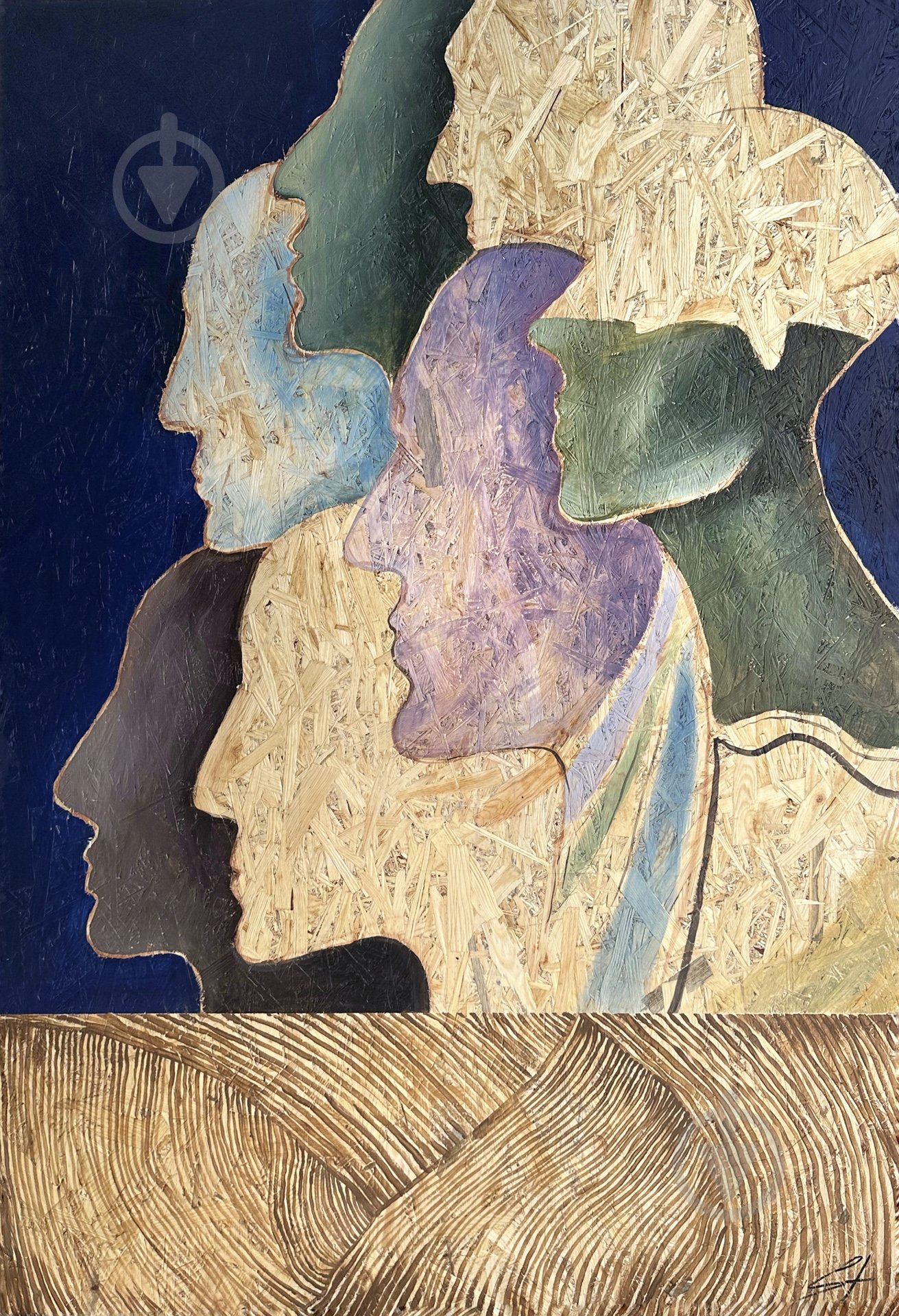 Картина "Thought" ручная робота 100x150 см AB Gallery Kyiv - фото 1