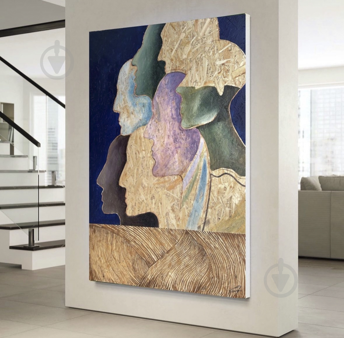 Картина "Thought" ручная робота 100x150 см AB Gallery Kyiv - фото 4