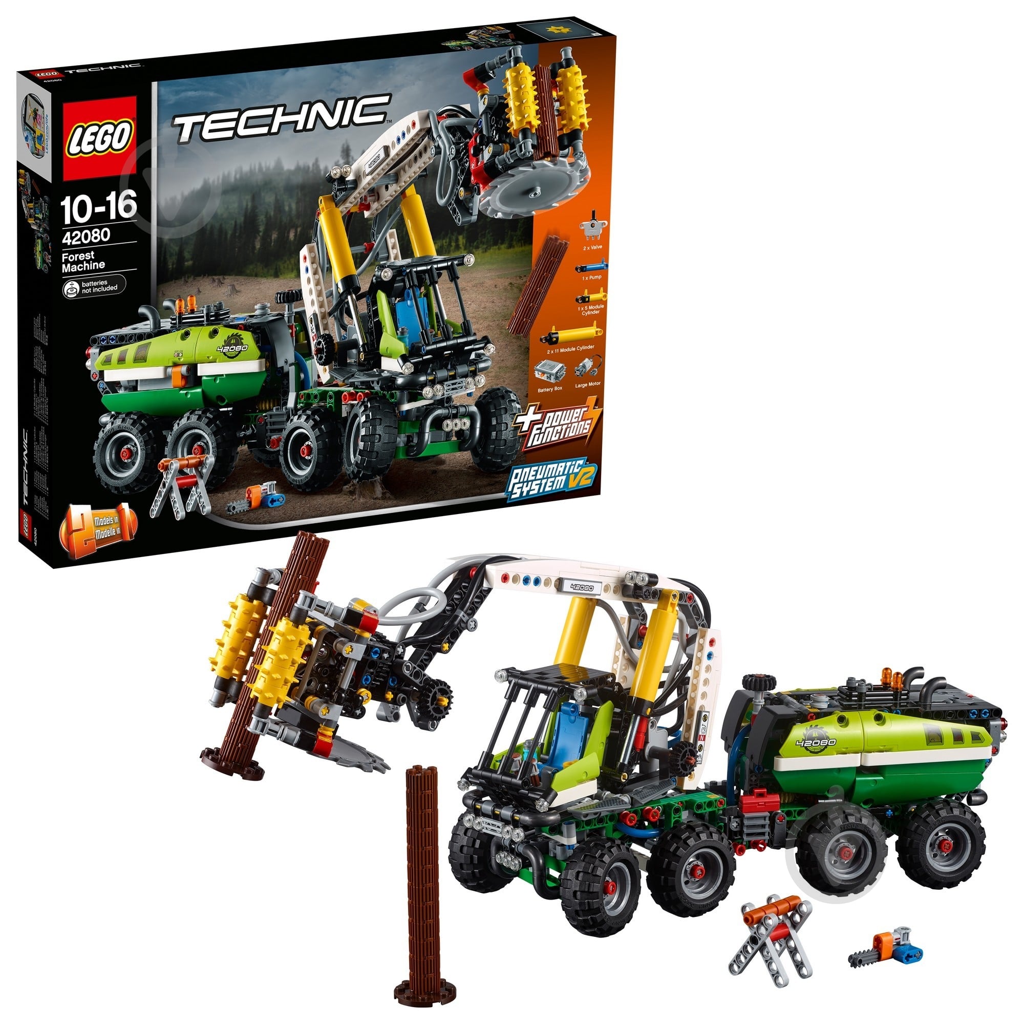 Конструктор LEGO Technic Лисоповальная машина 42080 - фото 12 Конструктор LEGO Technic Лисоповальная машина 42080 - фото 12