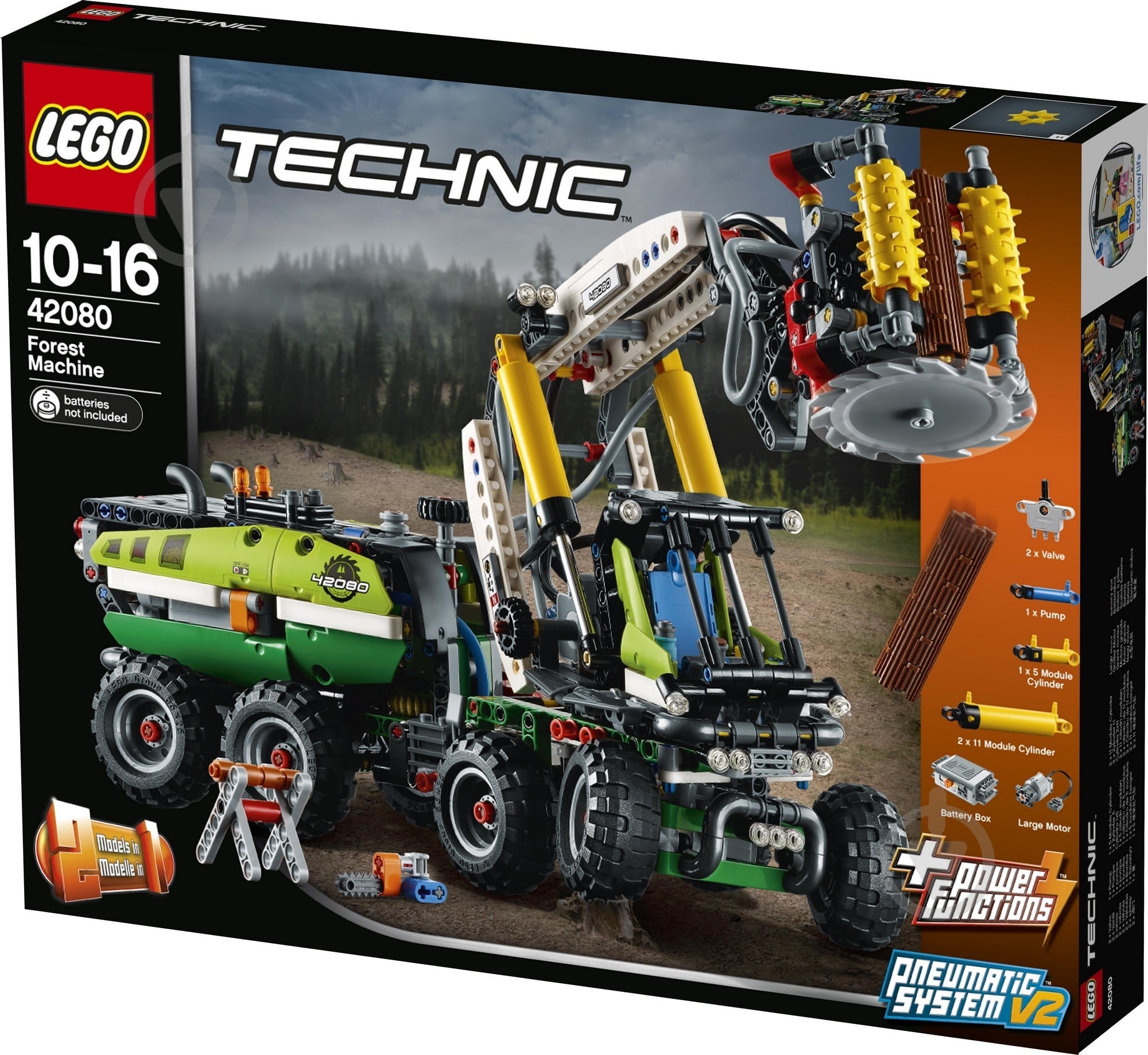 Конструктор LEGO Technic Лисоповальная машина 42080 - фото 3 Конструктор LEGO Technic Лисоповальная машина 42080 - фото 3