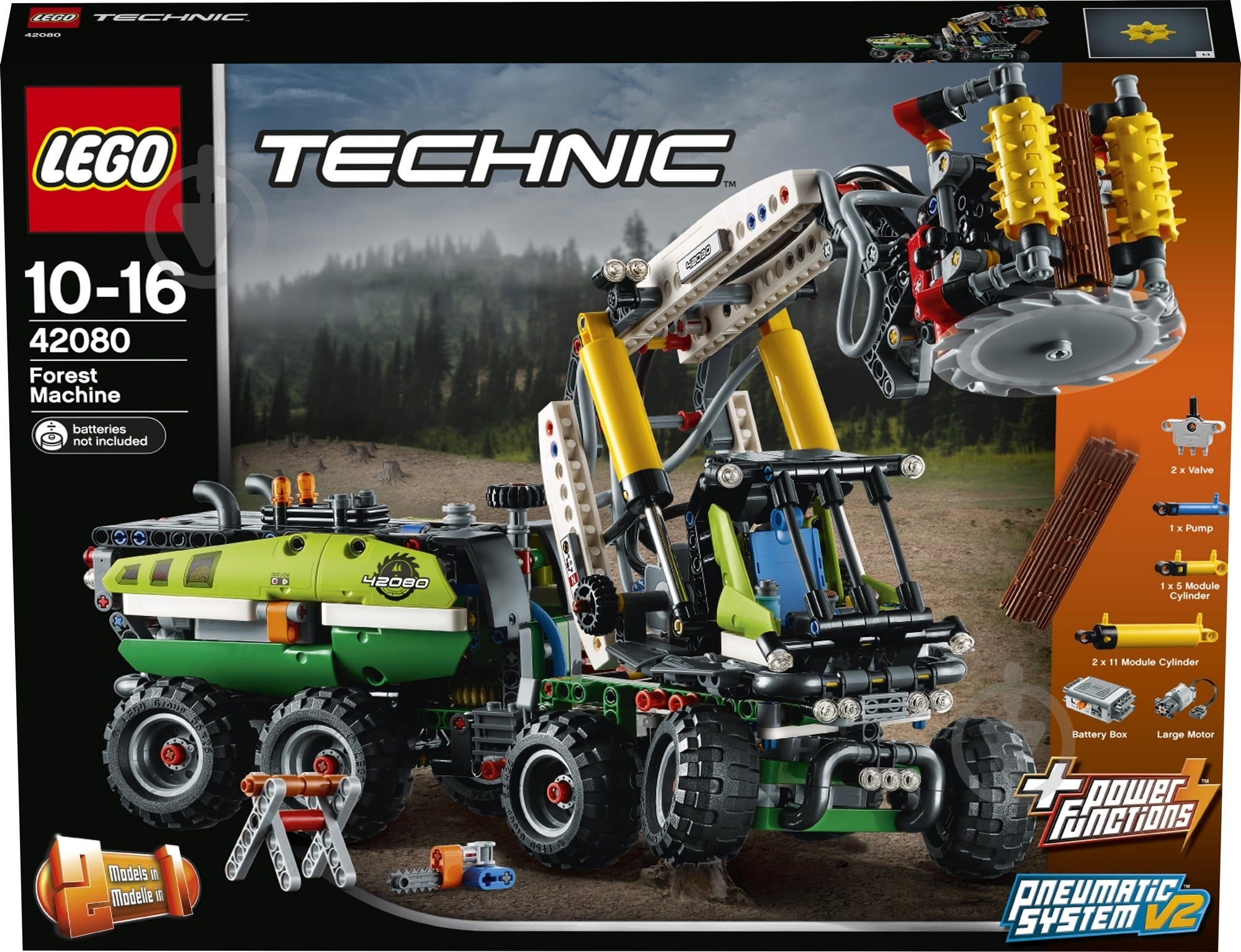 Конструктор LEGO Technic Лисоповальная машина 42080 - фото 2 Конструктор LEGO Technic Лисоповальная машина 42080 - фото 2