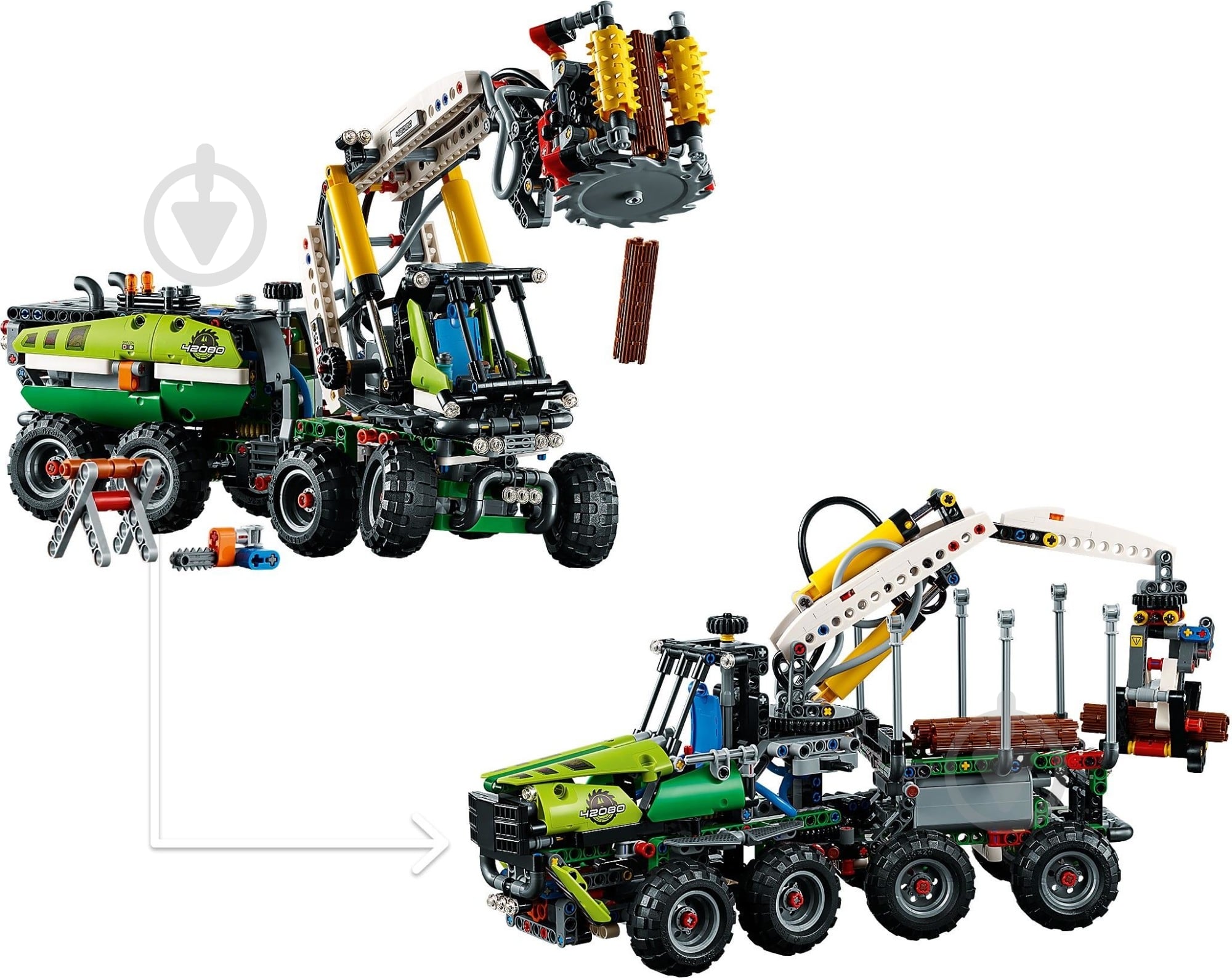 Конструктор LEGO Technic Лисоповальная машина 42080 - фото 9 Конструктор LEGO Technic Лисоповальная машина 42080 - фото 9