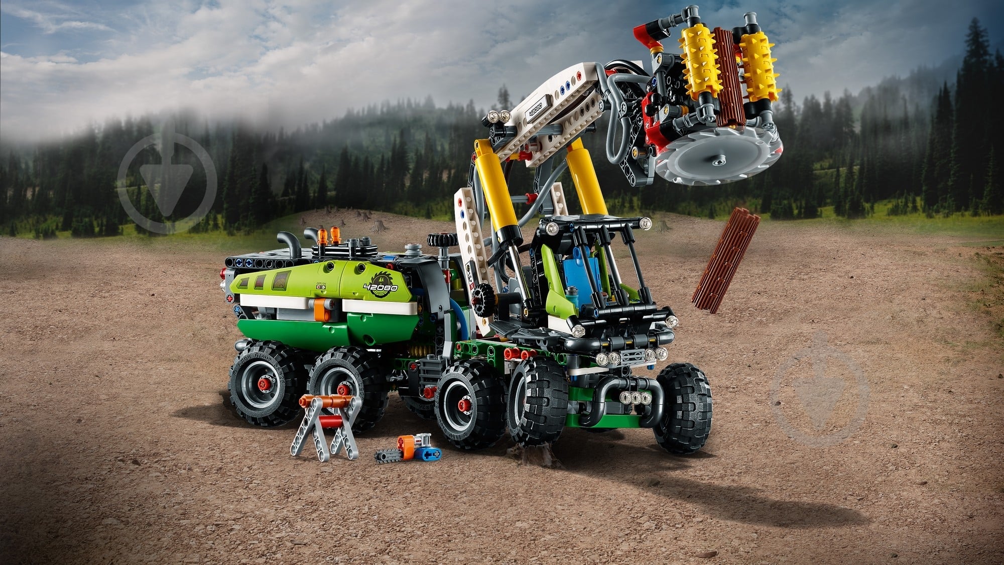 Конструктор LEGO Technic Лисоповальная машина 42080 - фото 13 Конструктор LEGO Technic Лисоповальная машина 42080 - фото 13