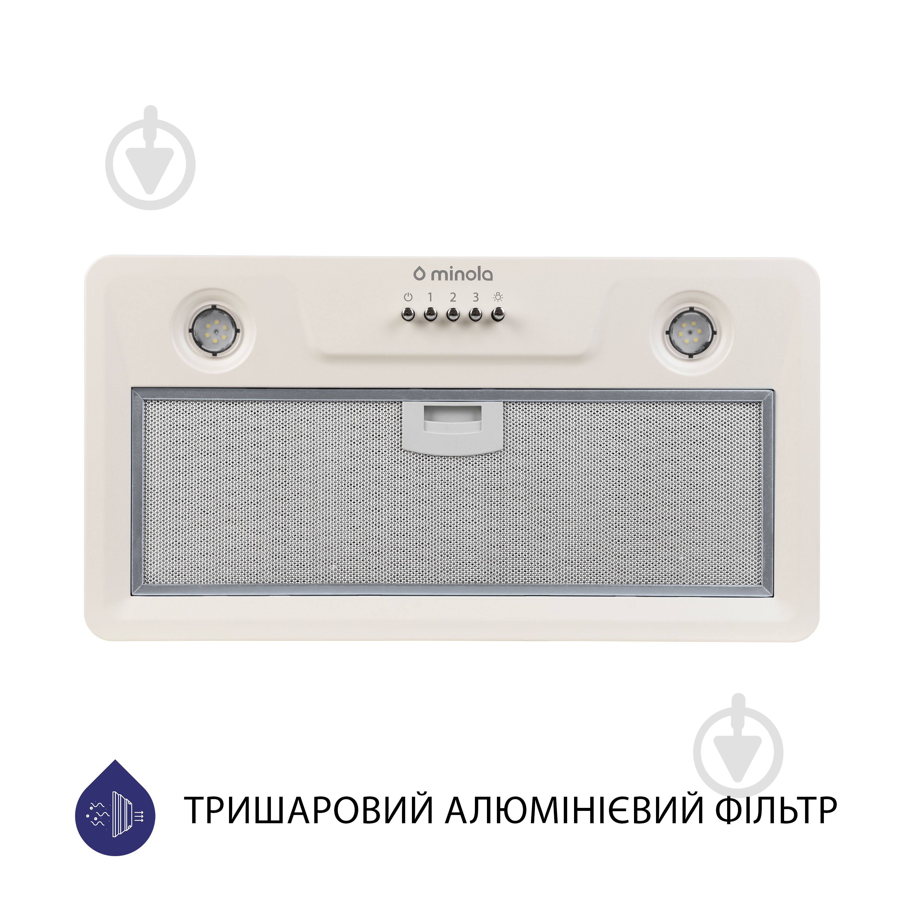 Витяжка Minola HBI 5202 IV 700 LED повновбудовувана - фото 2