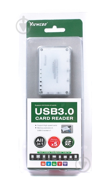 Кардридер Viewcon всеформатный внешний USB3.0 VE669 - фото 2 Кардридер Viewcon всеформатный внешний USB3.0 VE669 - фото 2