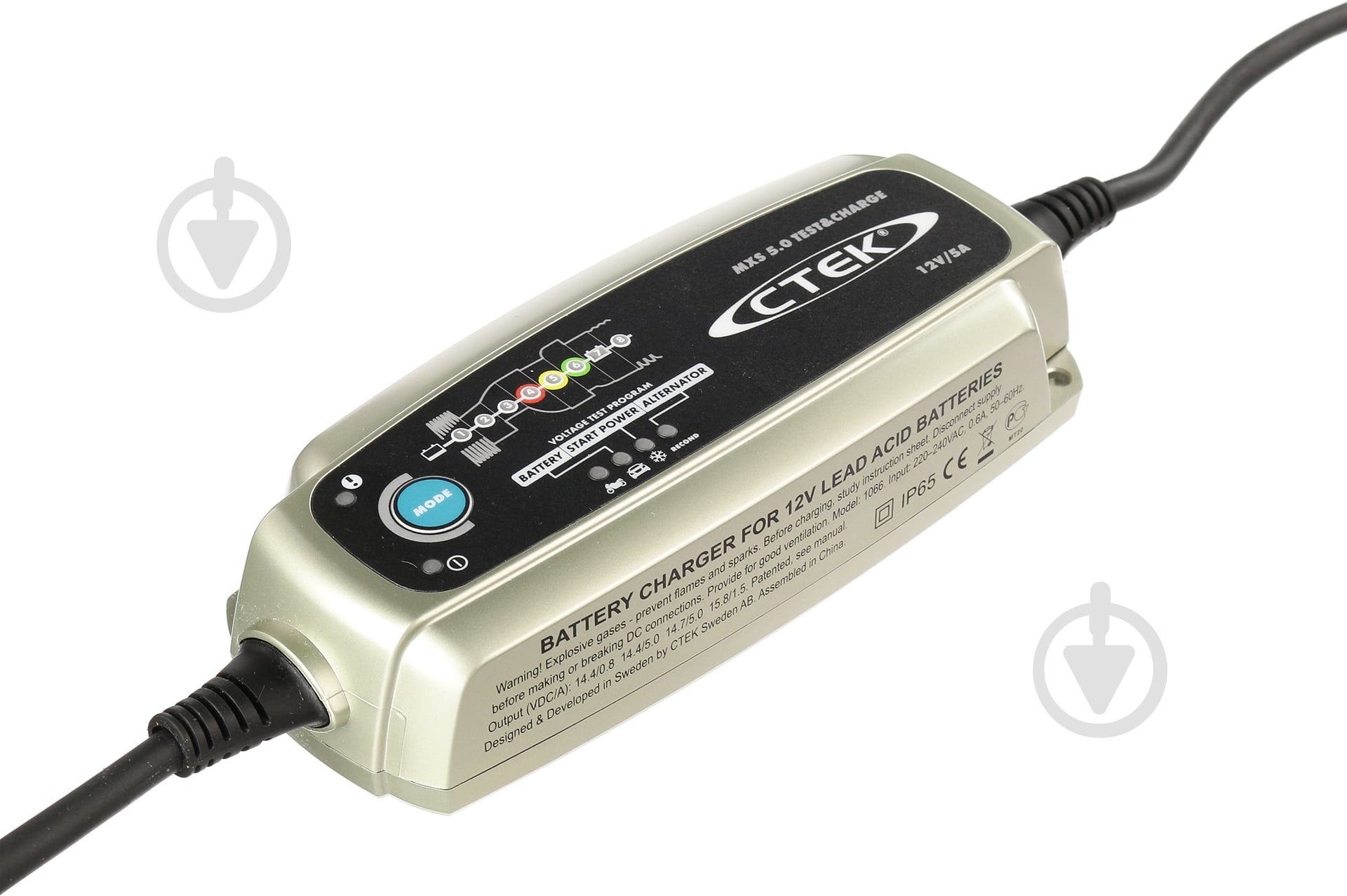 Зарядний пристрій інверторний CTEK MXS 5.0 Test&Charge 5 А 110 А/ч - фото 1 Зарядний пристрій інверторний CTEK MXS 5.0 Test&Charge 5 А 110 А/ч - фото 1
