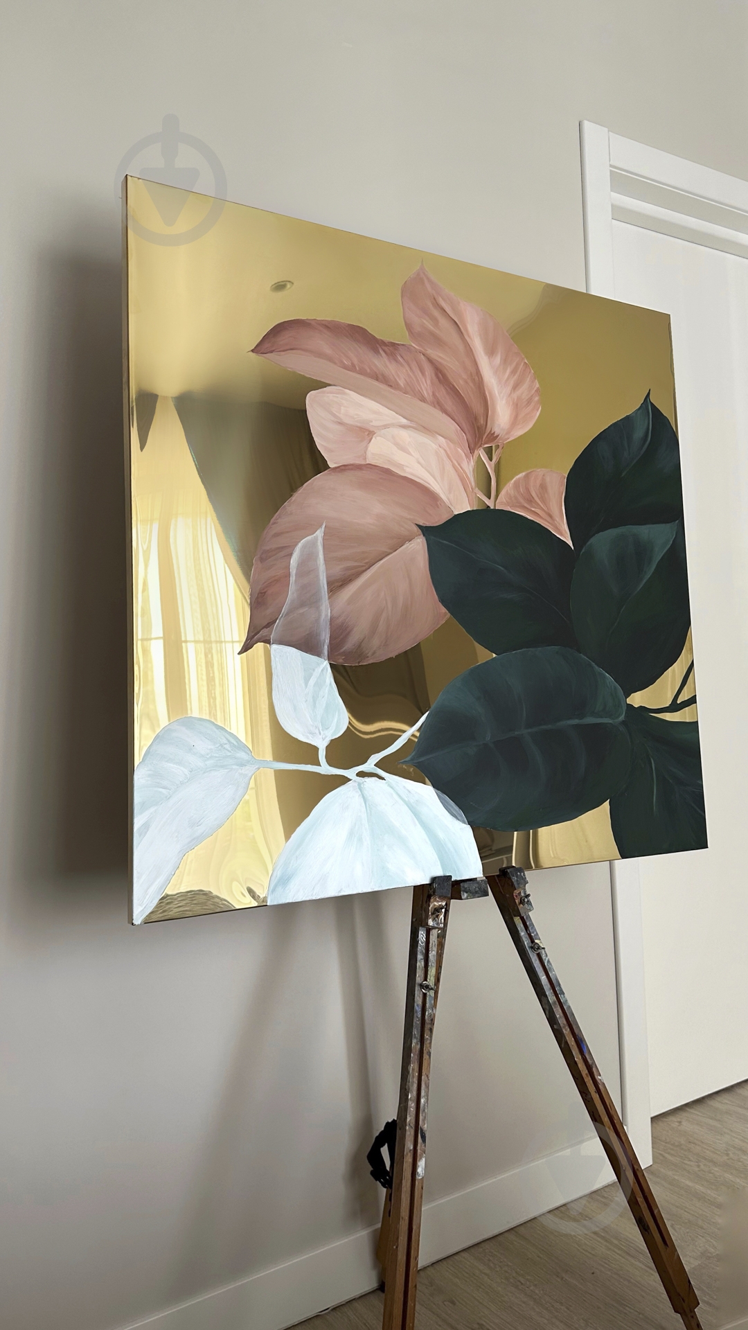 Картина "Art Mirror" ручная робота 96x96 см AB Gallery Kyiv - фото 4