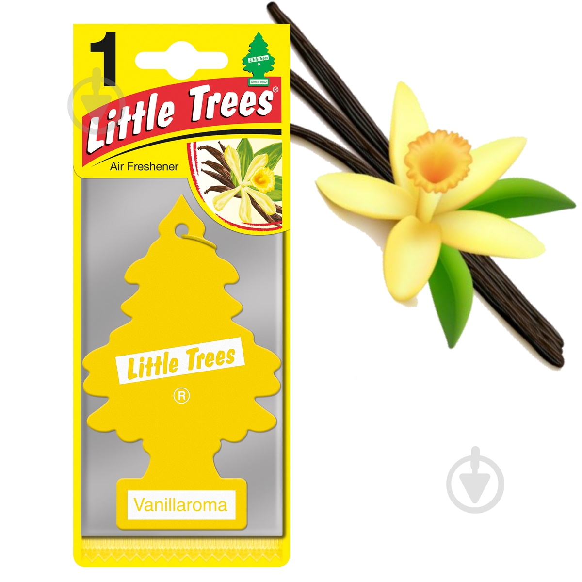 Ароматизатор підвісний Little Trees Ваніль - фото 1 Ароматизатор підвісний Little Trees Ваніль - фото 1