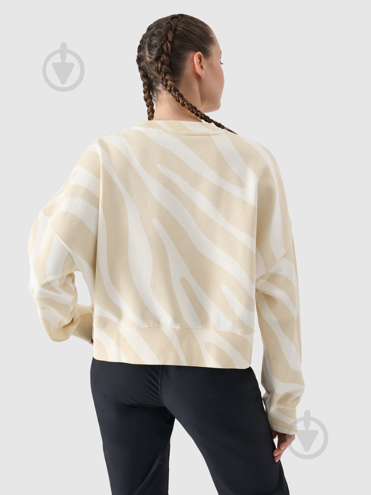 Свитшот 4F SWEATSHIRT F1579 4FWSS25TSWSF1579-11A р.M бежевый - фото 3
