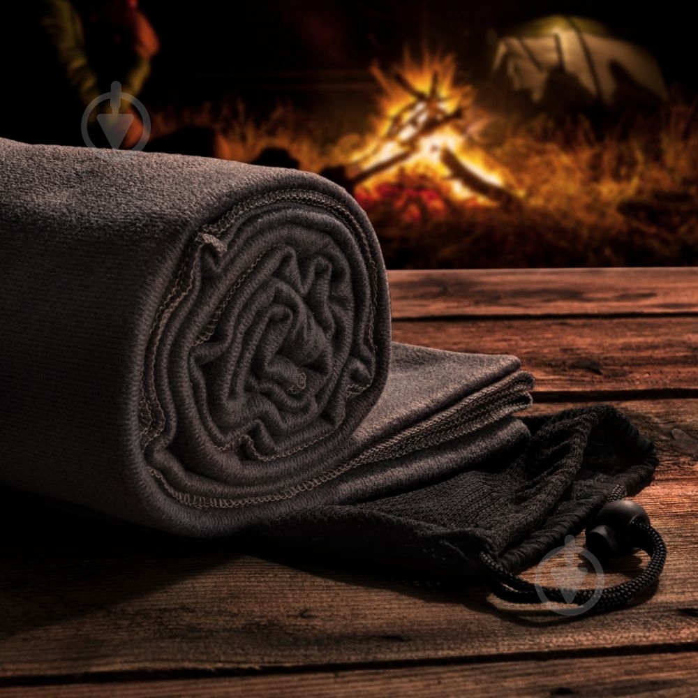 Плед флисовый Brisa 140x170 см серый Schwarzwolf - фото 3 Плед флисовый Brisa 140x170 см серый Schwarzwolf - фото 3