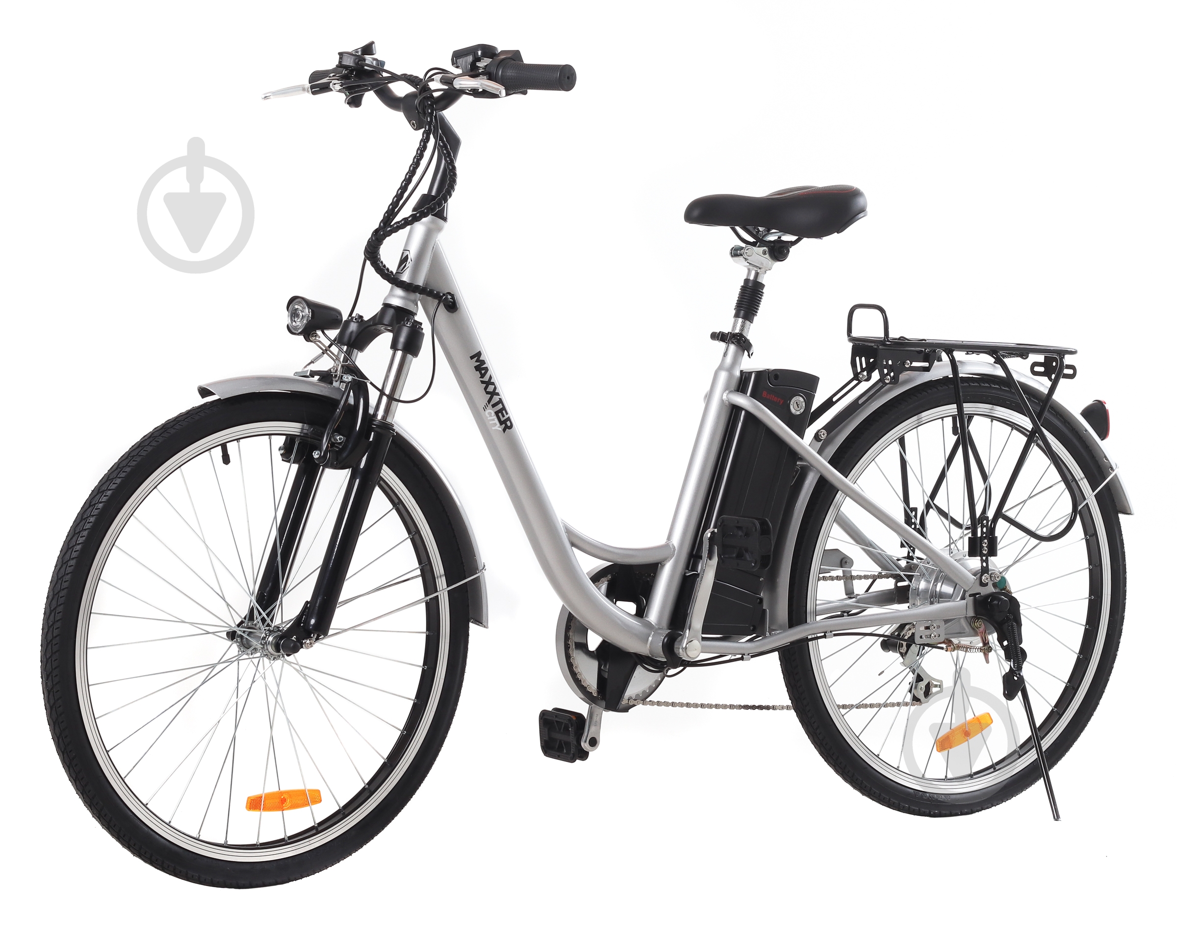 Електровелосипед Maxxter City silver - фото 2