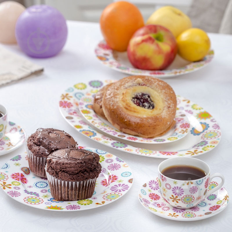 Чашка с блюдцем Krauff Blumen 100 мл 21-244-015 - фото 4