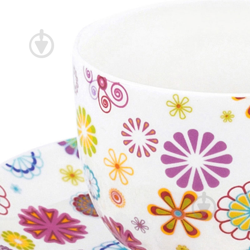 Чашка с блюдцем Krauff Blumen 100 мл 21-244-015 - фото 2