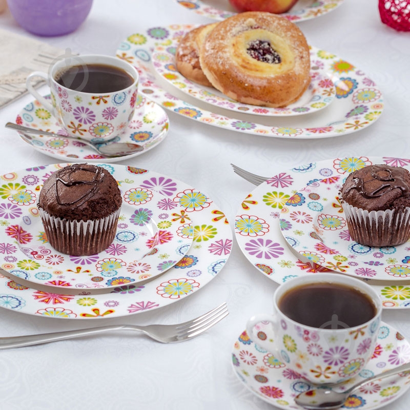 Чашка с блюдцем Krauff Blumen 100 мл 21-244-015 - фото 3