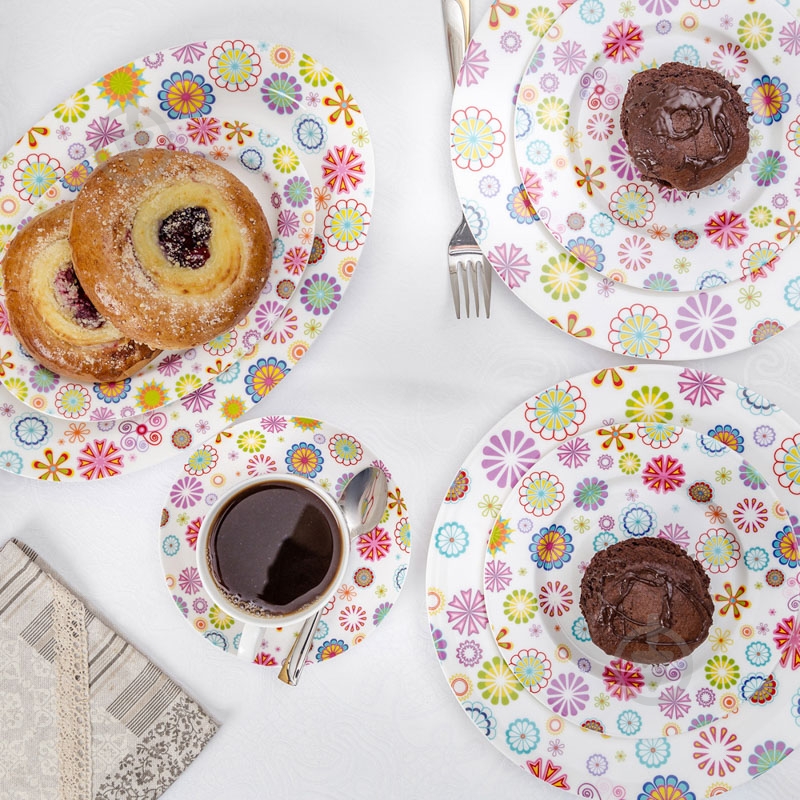 Чашка с блюдцем Krauff Blumen 100 мл 21-244-015 - фото 5