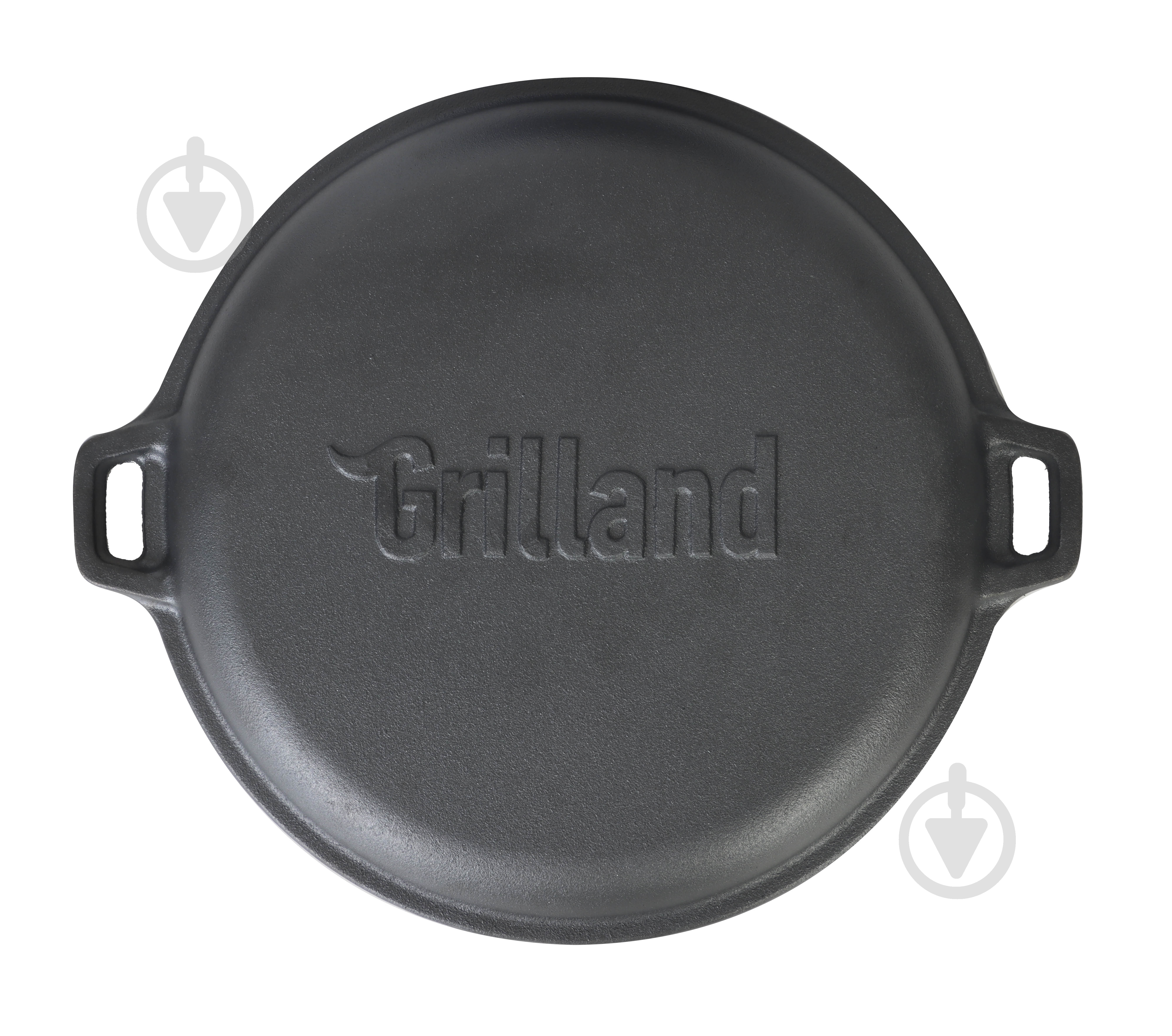 Казан Grilland ø370 мм 140 мм 12 л чавунний туристичний , з кришкою-сковородою, UHR-250304 - фото 5